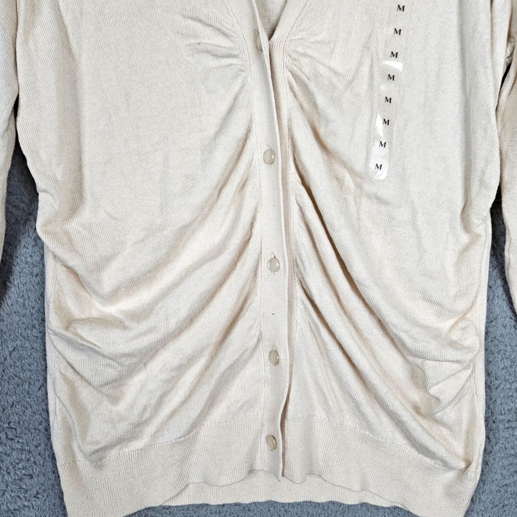 Ann Taylor ANN TAYLOR Women's V-Neck Cardigan Size M NEW Size M / US 6-8 / IT 42-44 - 5 Thumbnail