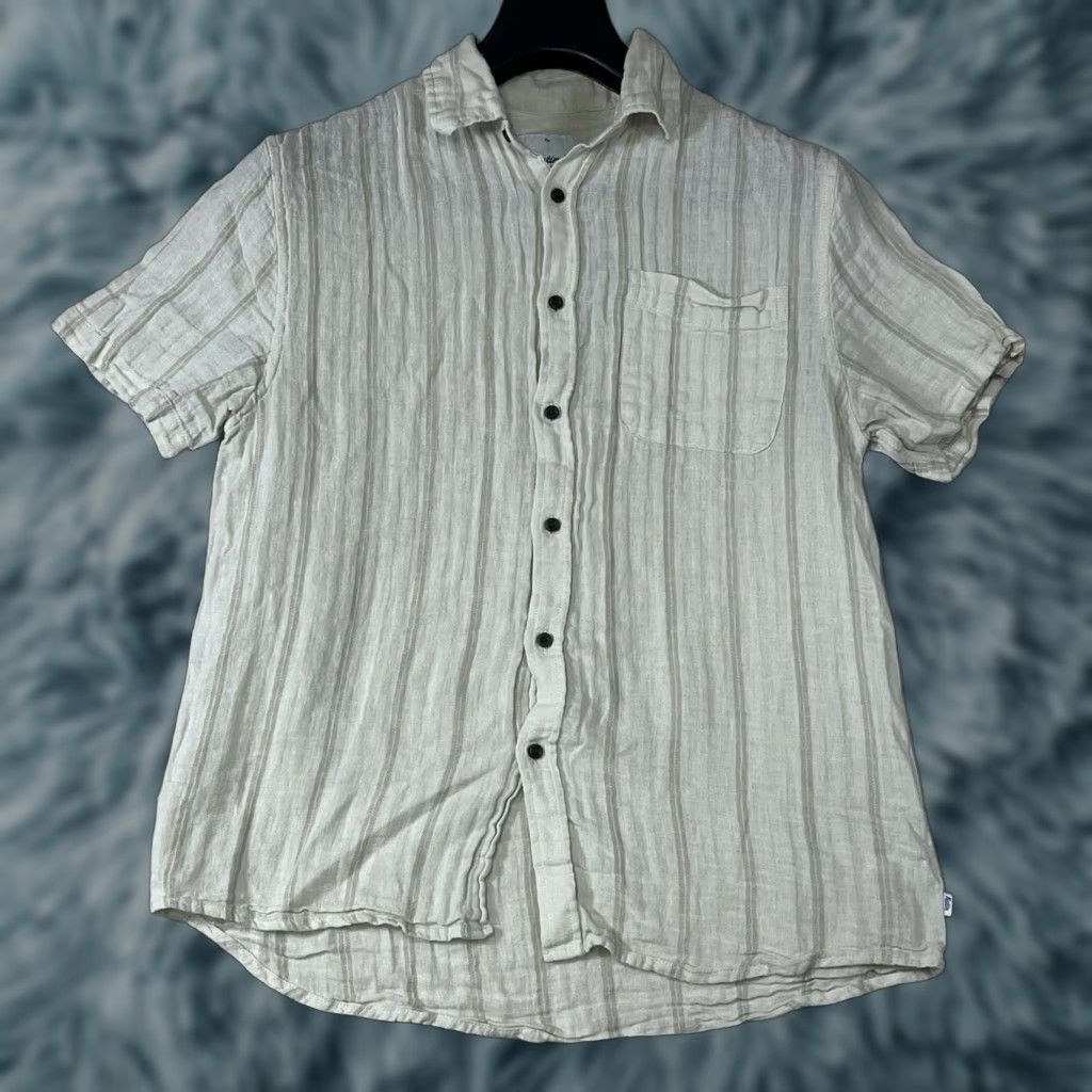 Katin Beige Katin Button Up Short Sleeve Linen Blend Shirt Striped Size Small User: Beige Katin Button Up Short Sleeve Linen Blend Shirt Striped Size Small Size US S / EU 44-46 / 1 - 1 Thumbnail
