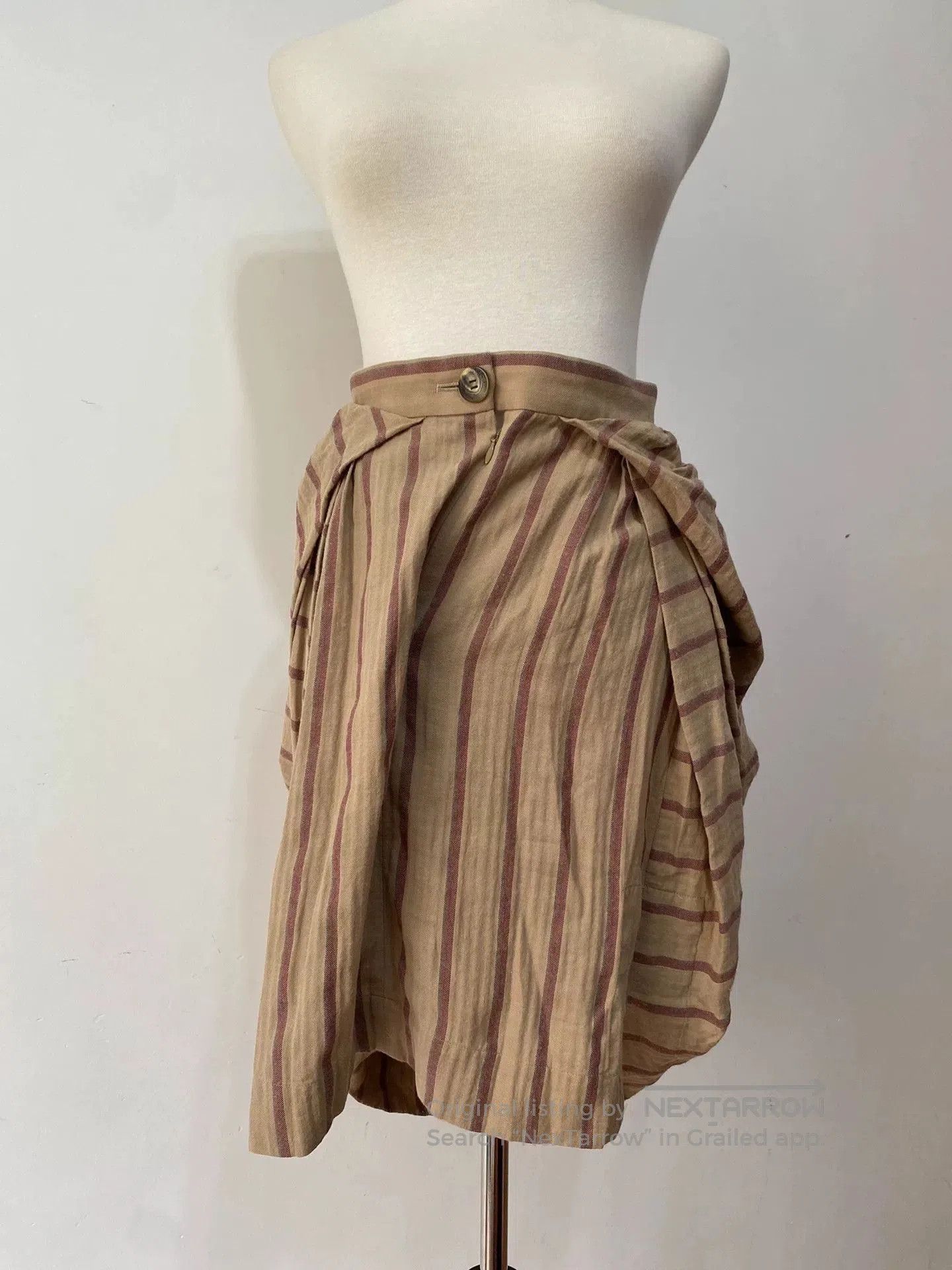 Vivienne Westwood Vivienne Westwood Vintage Brown Stripe Skirt. Size 35" - 6 Thumbnail