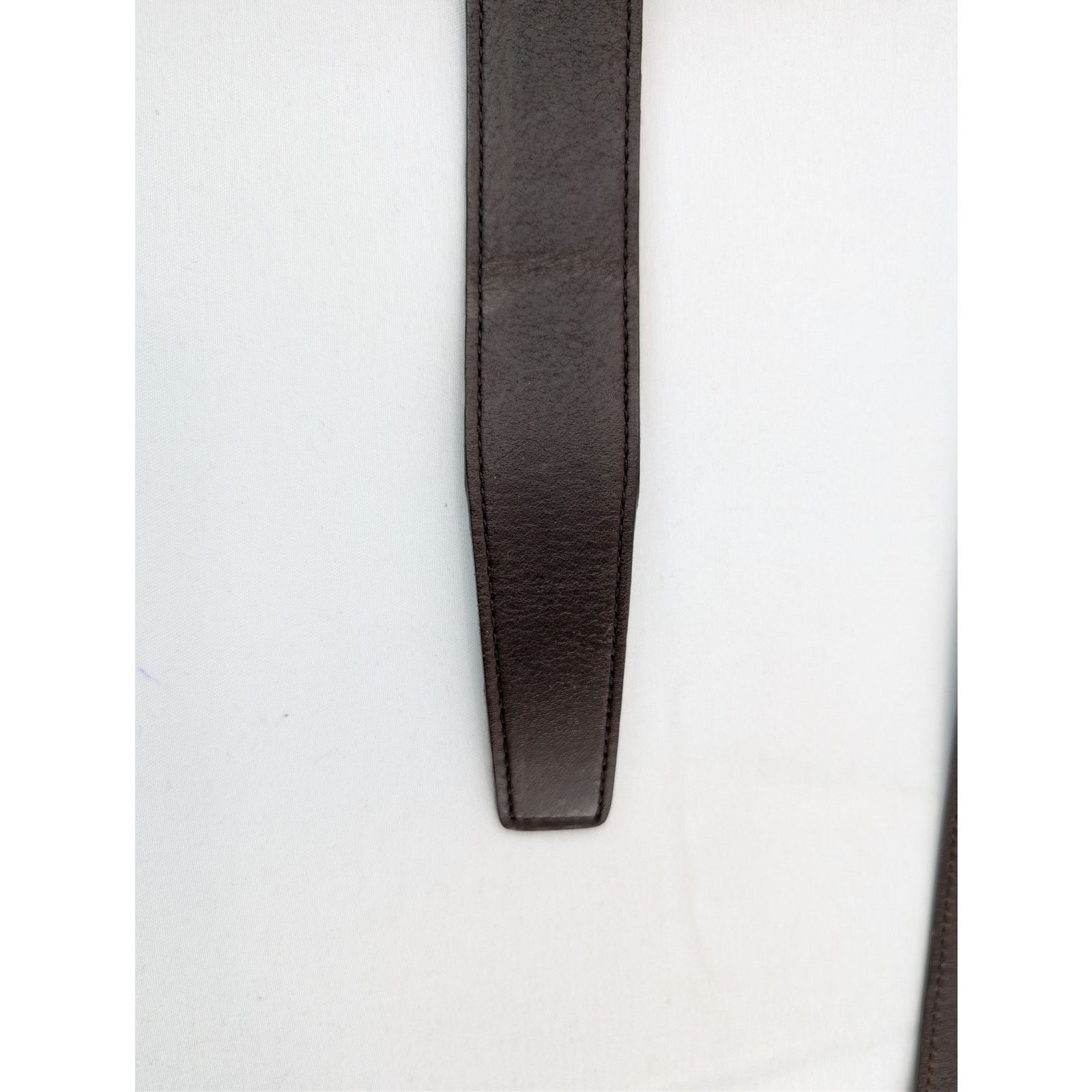 Saint Laurent Paris o1rshd1 Size: 85 / YSL Cintura Vegetal Icard Aged Belt Brown Size 34 - 10 Thumbnail
