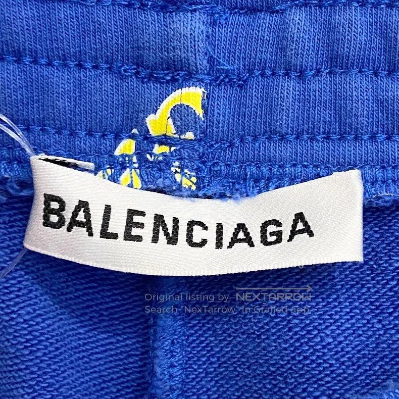 Balenciaga Balenciaga size M Blue Full Print Old Logo Sweatpants Size US 30 / EU 46 - 5 Thumbnail
