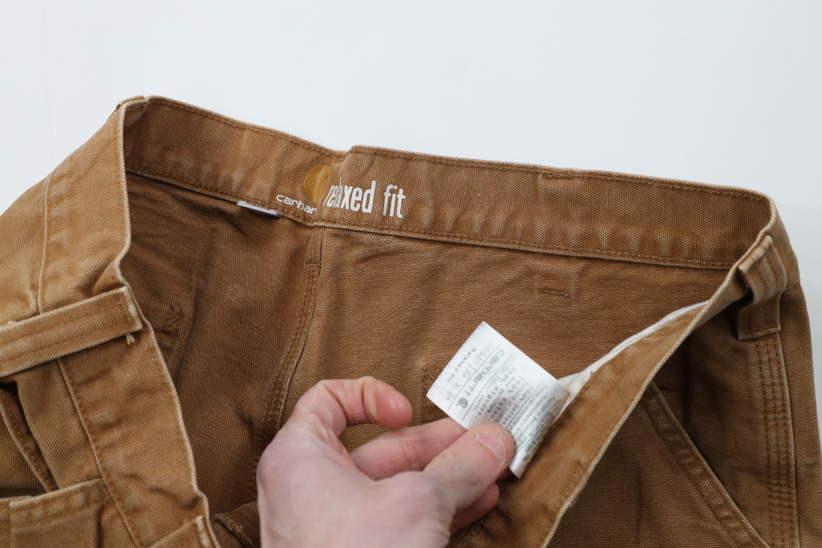 Carhartt Vintage Y2K Carhartt Relaxed Canvas Wide Leg Dungaree Pants Size US 36 / EU 52 - 10 Thumbnail
