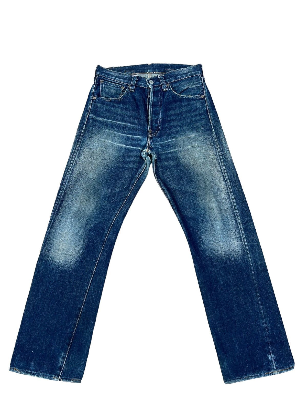VTG 2002 Levi's 501 XX LVC 1937 Ripped Denim Selvedge Jeans