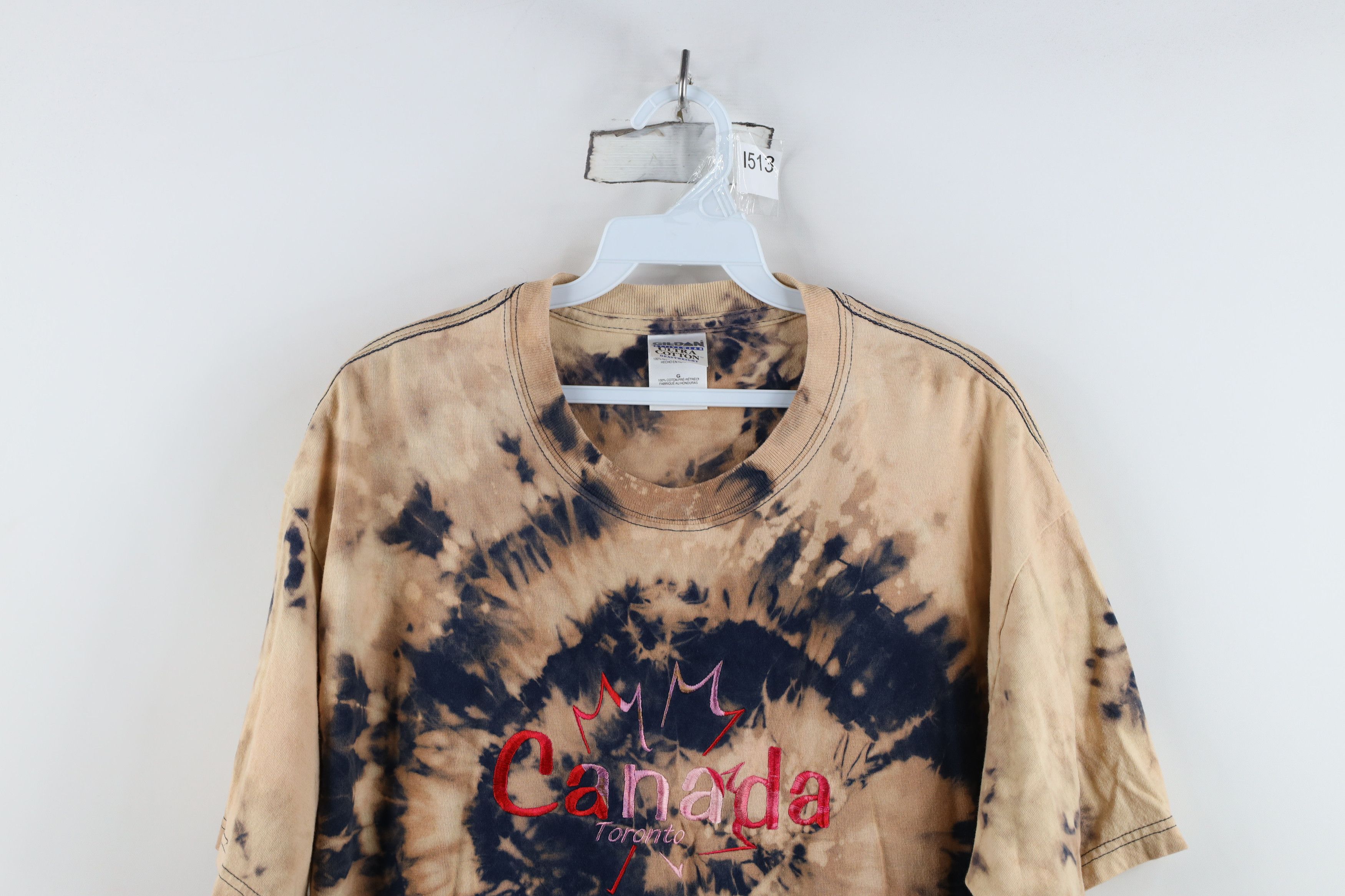 Vintage Vintage 90s Y2K Acid Wash Toronto Canada T-Shirt Cotton Size US L / EU 52-54 / 3 - 2 Thumbnail
