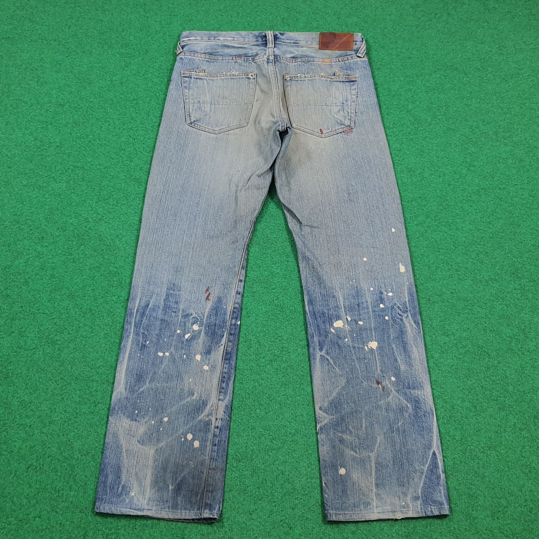 Prps Vintage Prps Made in Japan Painted Distressed Denim E1N38 Size US 33 - 4 Thumbnail