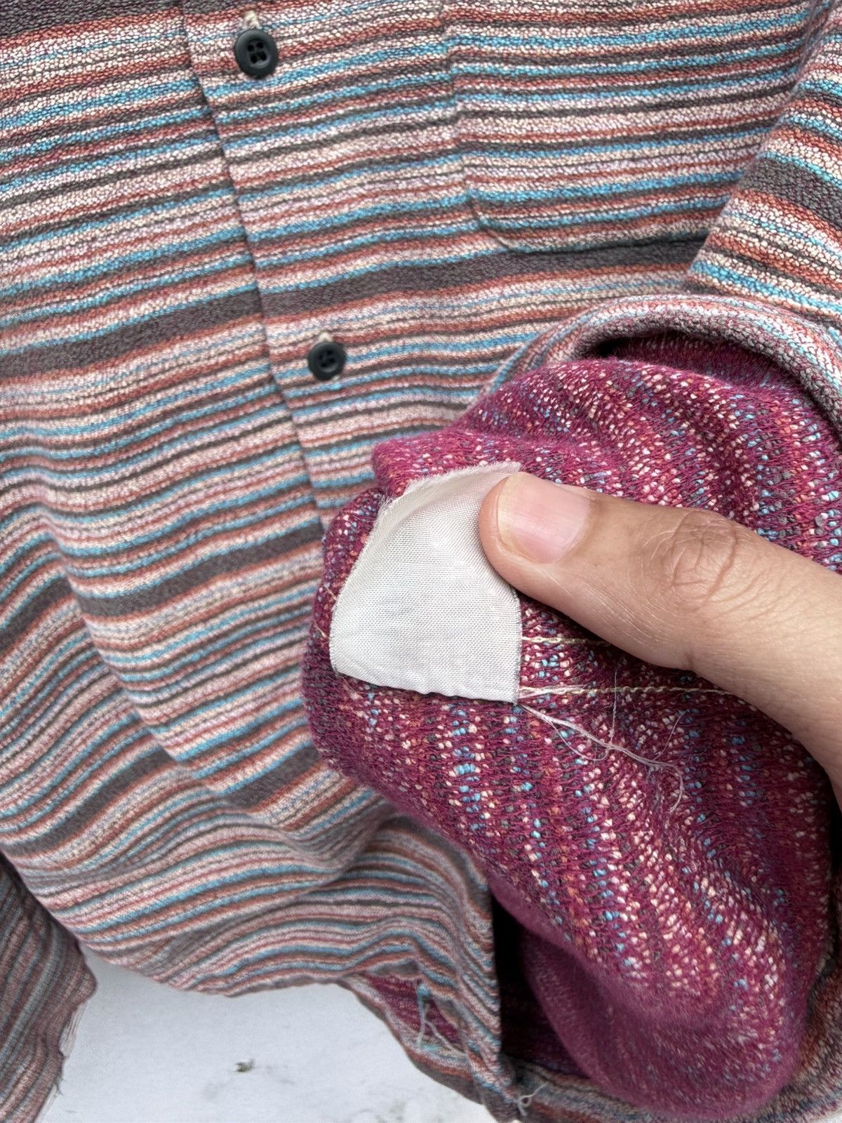 Sugar Cane Vintage Distressed SUGAR CANE Stripes Flannel Rare Design Size US L / EU 52-54 / 3 - 11 Thumbnail