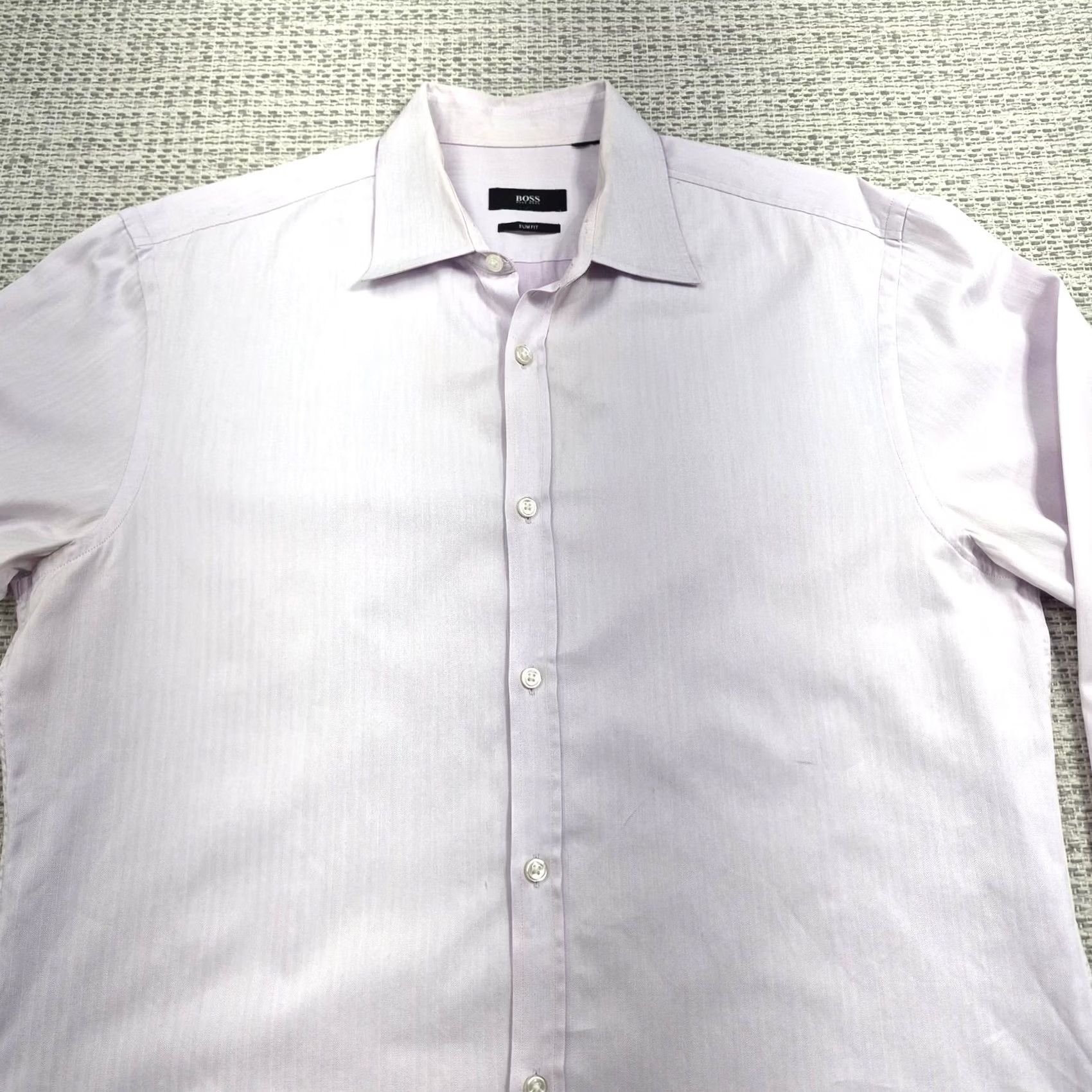 Hugo Boss Hugo Boss Button Up Shirt Mens Medium 16 32/33 Purple Slim Fit Dress Long Sleeve Shirt Size 40R - 4 Thumbnail