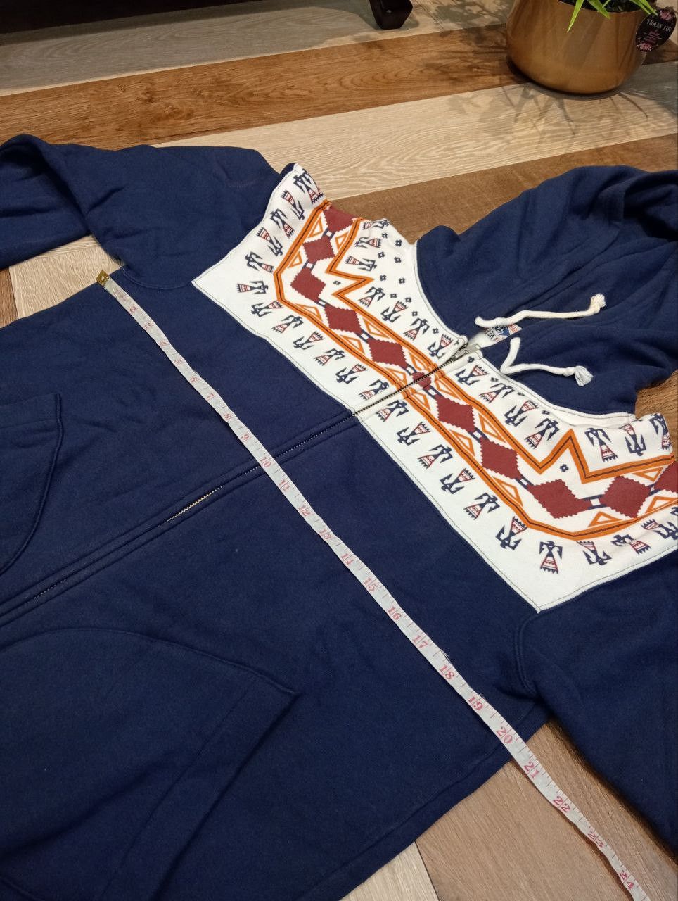 Pherrow's JAPANESE PHERROW'S STORMY BLUE NAVAJO PATTERN HOODIE Size US M / EU 48-50 / 2 - 10 Thumbnail
