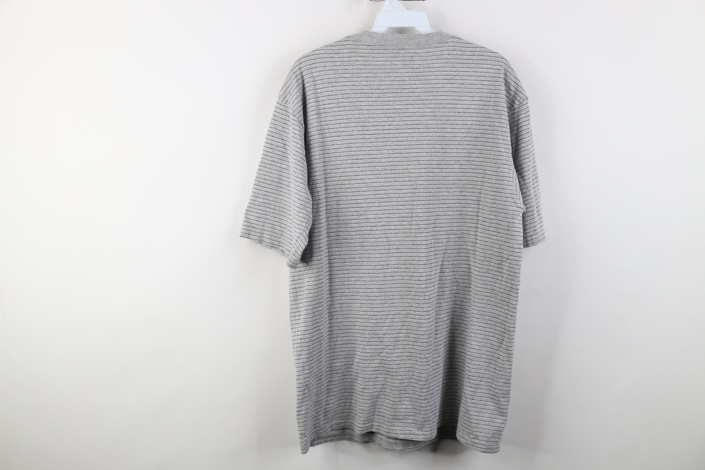 Vintage Vintage 90s Streetwear Striped Short Sleeve T-Shirt Gray Size US M / EU 48-50 / 2 - 6 Thumbnail