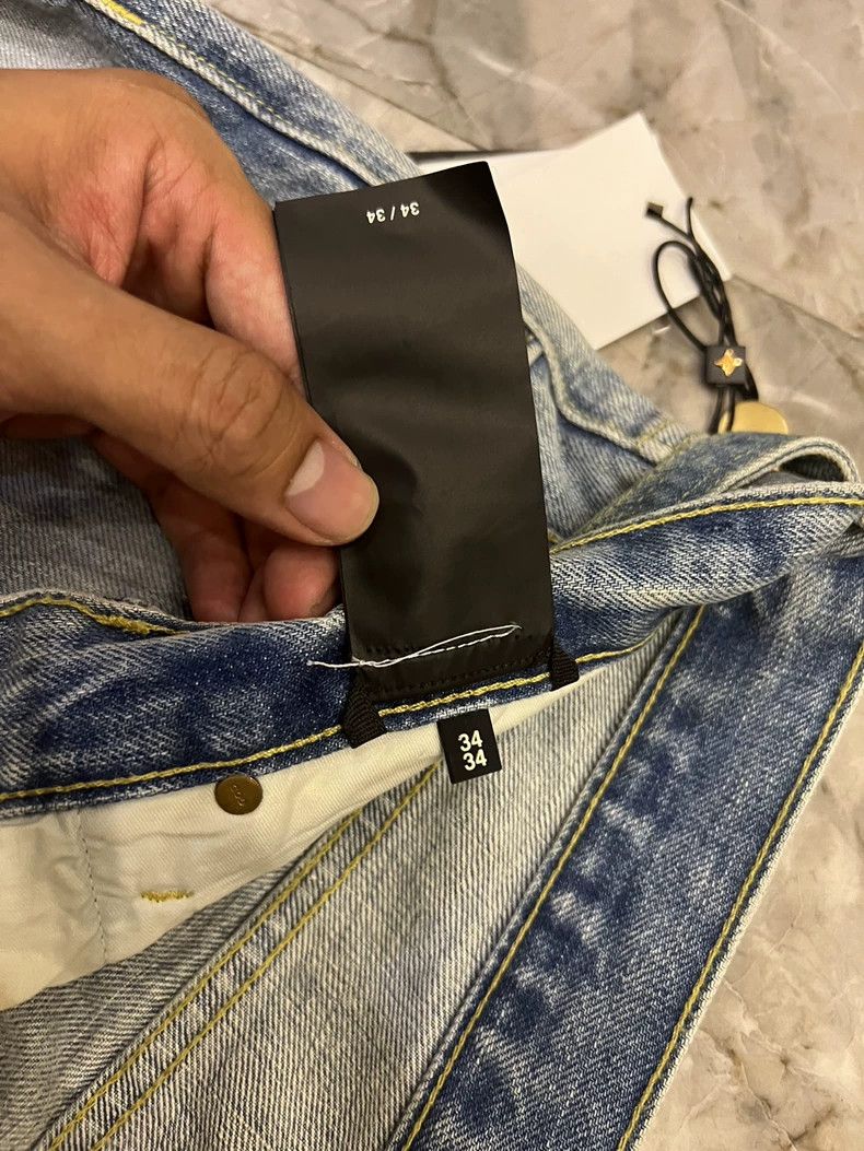 Fear of God Fear of God Light blue streamer jeans Size US 34 / EU 50 - 4 Thumbnail