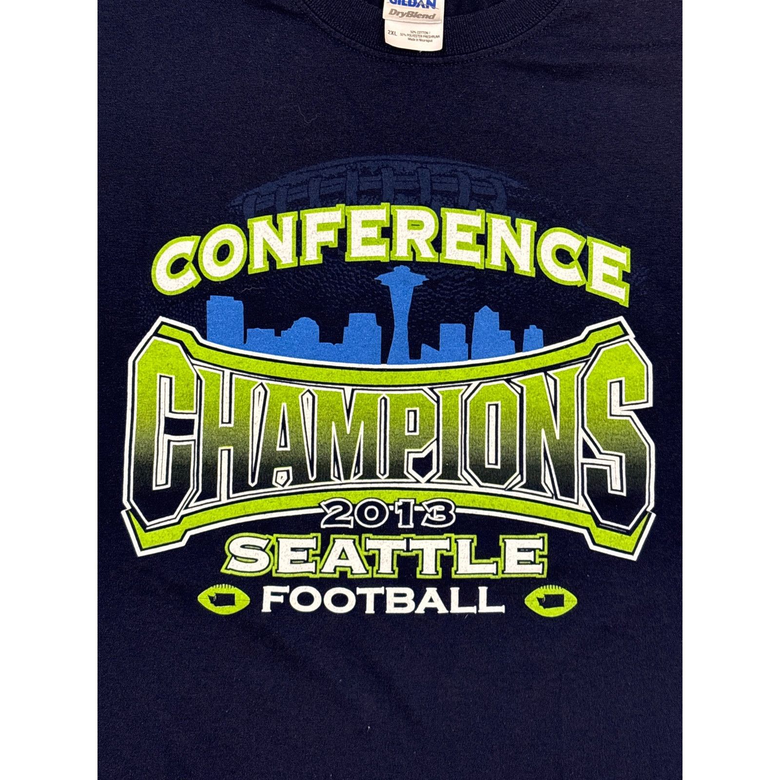 Gildan 2013 Seattle Seahawks Conference Champ Football XXL shirt Size US XXL / EU 58 / 5 - 2 Thumbnail