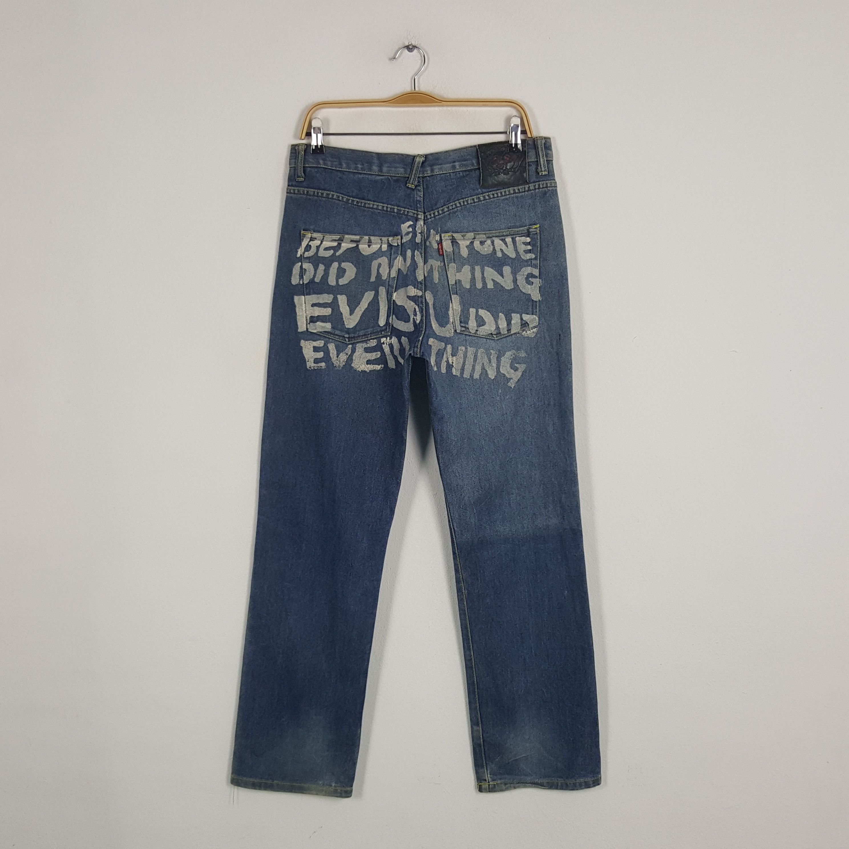 Japanese Brand × Vintage Vintage Evisu Japanese Brand Daicock Custom Art Denim Jeans Size US 32 / EU 48 - 4 Thumbnail