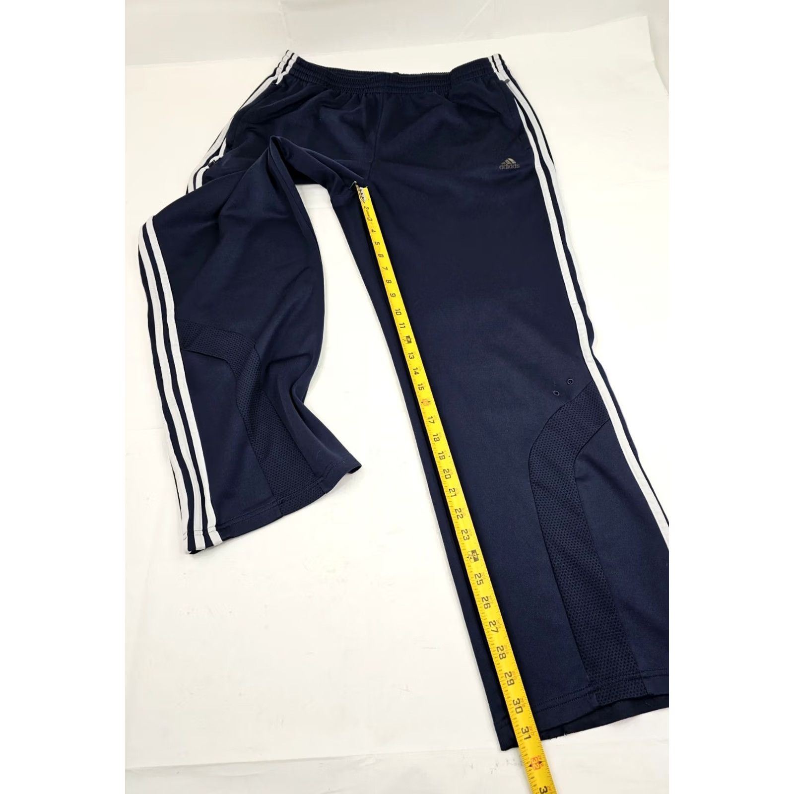 Adidas Adidas Clima365 Straight Leg Fleece Track Pants Men XL Navy Blue Y2K Foam? Size US 36 / EU 52 - 4 Thumbnail