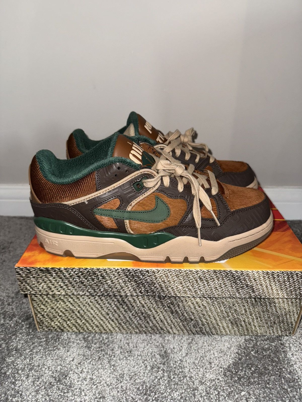 Nigo × Nike Air Force 3 Low x Nigo Baroque Brown and Pecan Size US 9.5 / EU 42-43 - 2 Thumbnail