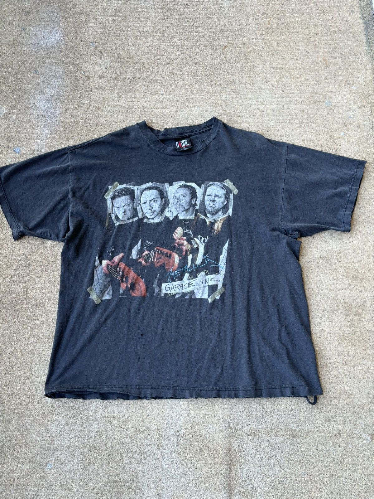 image of Vintage 1998 Metallica Garage Inc Tee in Black, Men's (Size XL)