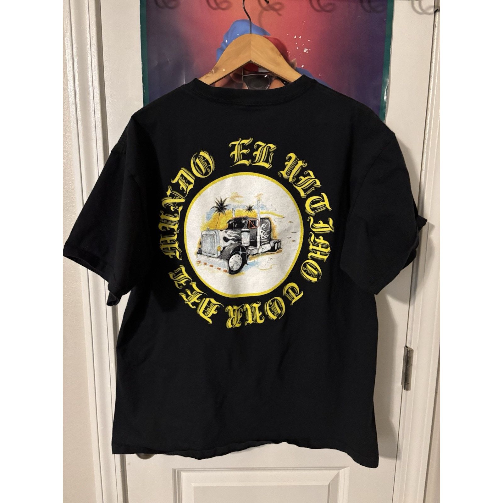 Vintage Bad Bunny~Truck~El Ultimo Del Mundo Tour~Concert Black~Large Size US L / EU 52-54 / 3 - 2 Thumbnail