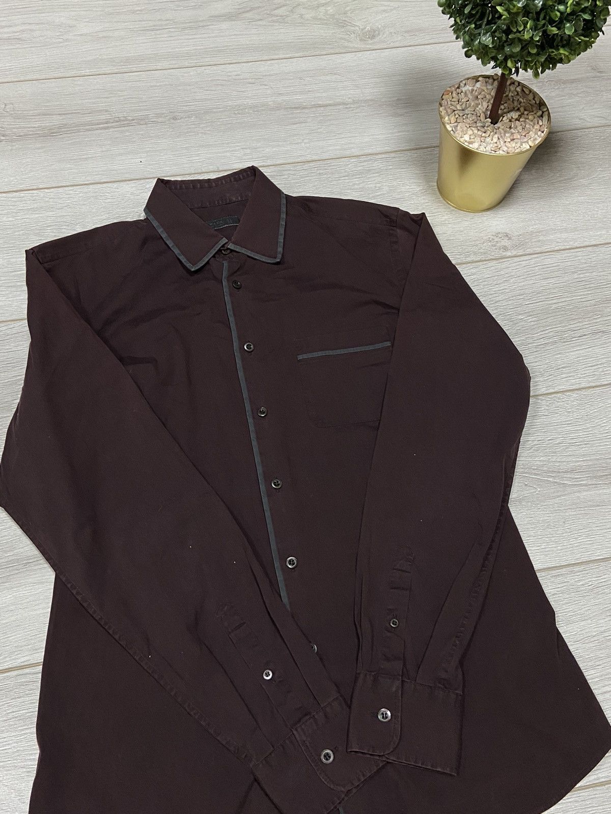 Prada Prada milano vintage shirt buttons Size US L / EU 52-54 / 3 - 5 Thumbnail