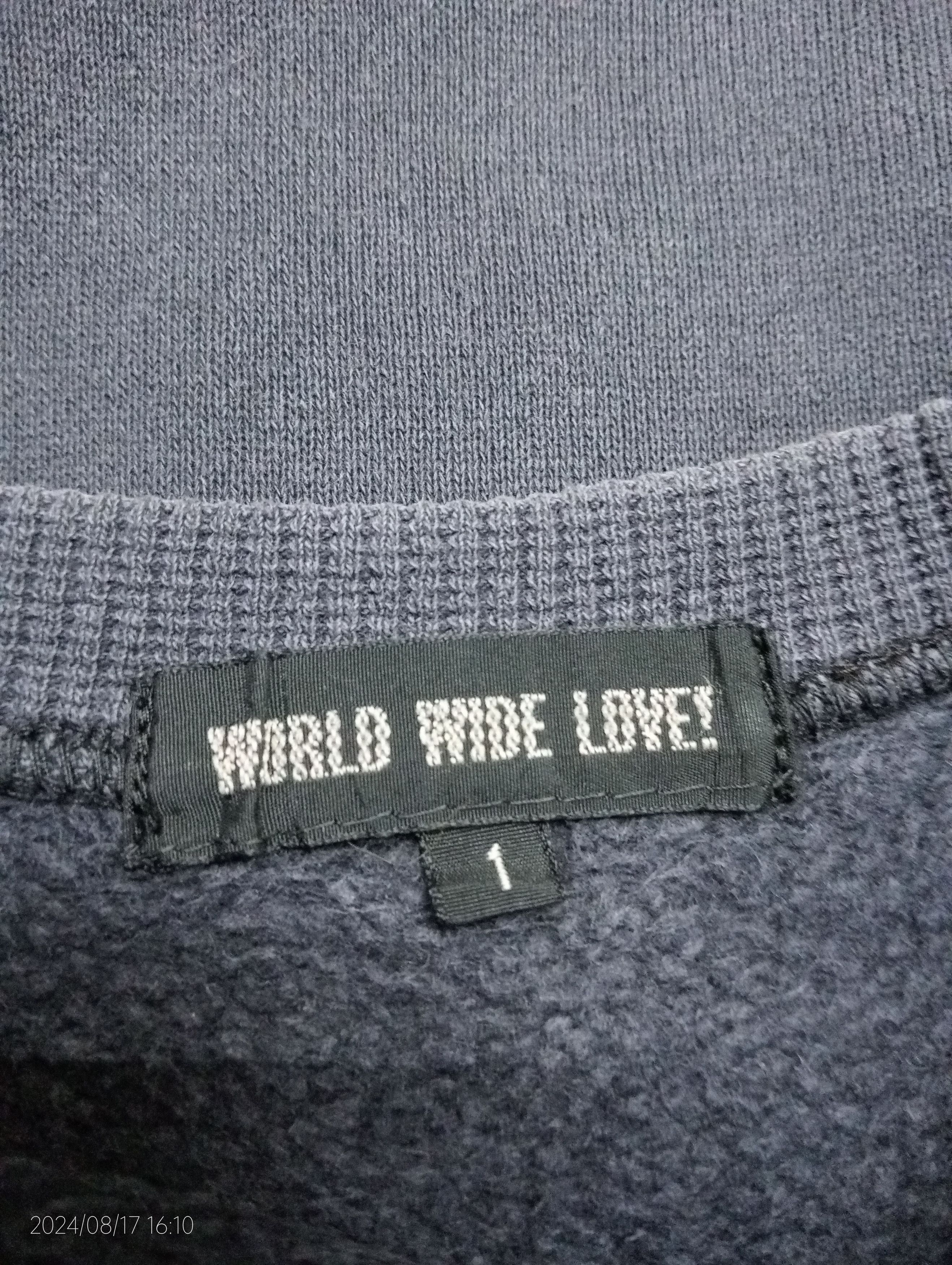 Band Tees VTG World Wide Love! Music Festival Solo Crewneck Sweatshirt Size US S / EU 44-46 / 1 - 2 Thumbnail