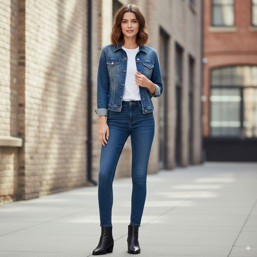 Liu Jo LIU-JO Jeans Women M (S) Jacekt Blue Denim 7916 Size M / US 6-8 / IT 42-44 - 1 Thumbnail