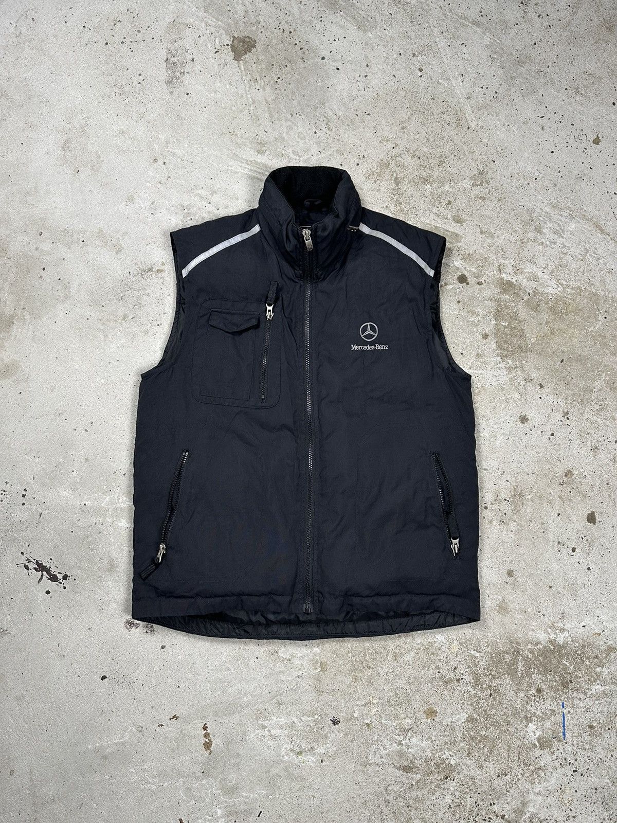 Mercedes-Benz × Vintage Vintage Y2K Mercedes Benz Black Vest Utility Size US M / EU 48-50 / 2 - 1 Thumbnail