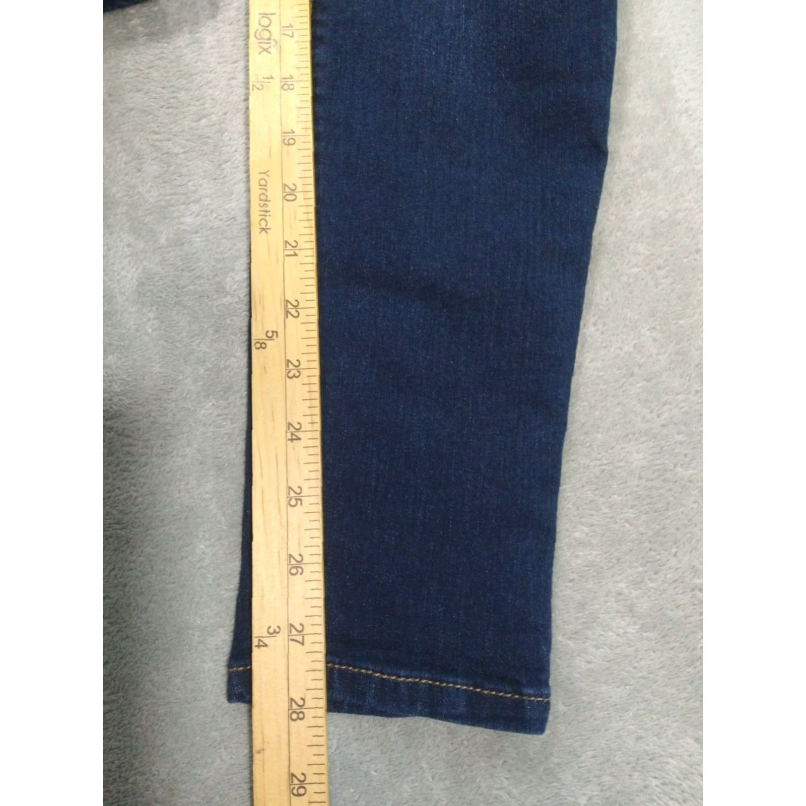 Denime 1822 Jeans Womens 6 Blue Denim Adrianna Mid Rise Ankle Stretch 5-Pocket Blue Size 28" / US 6 / IT 42 - 5 Thumbnail