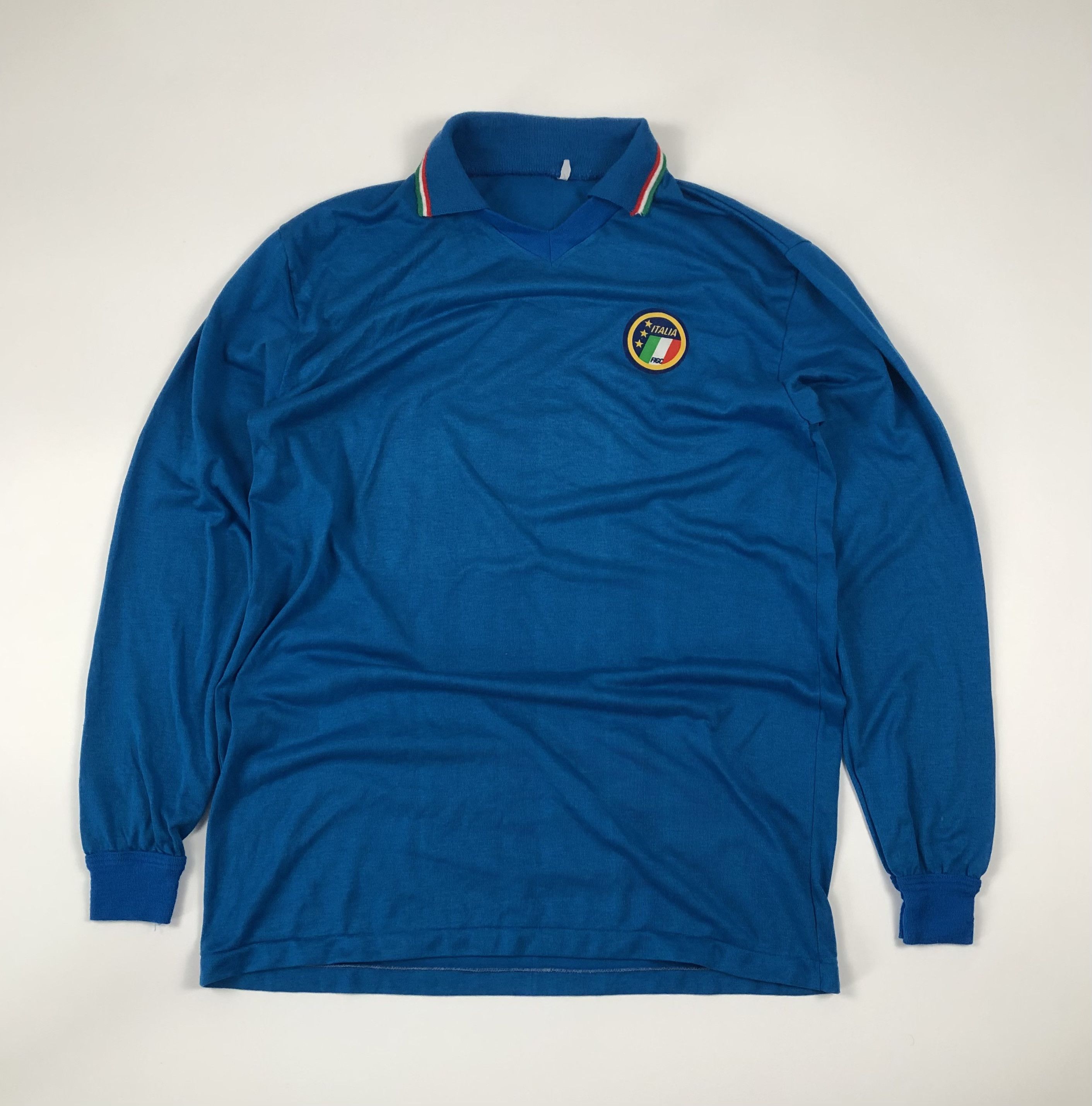 Vintage Italy 1984-1985 Home Football Longsleeve T-Shirt Size US XL / EU 56 / 4 - 1 Thumbnail