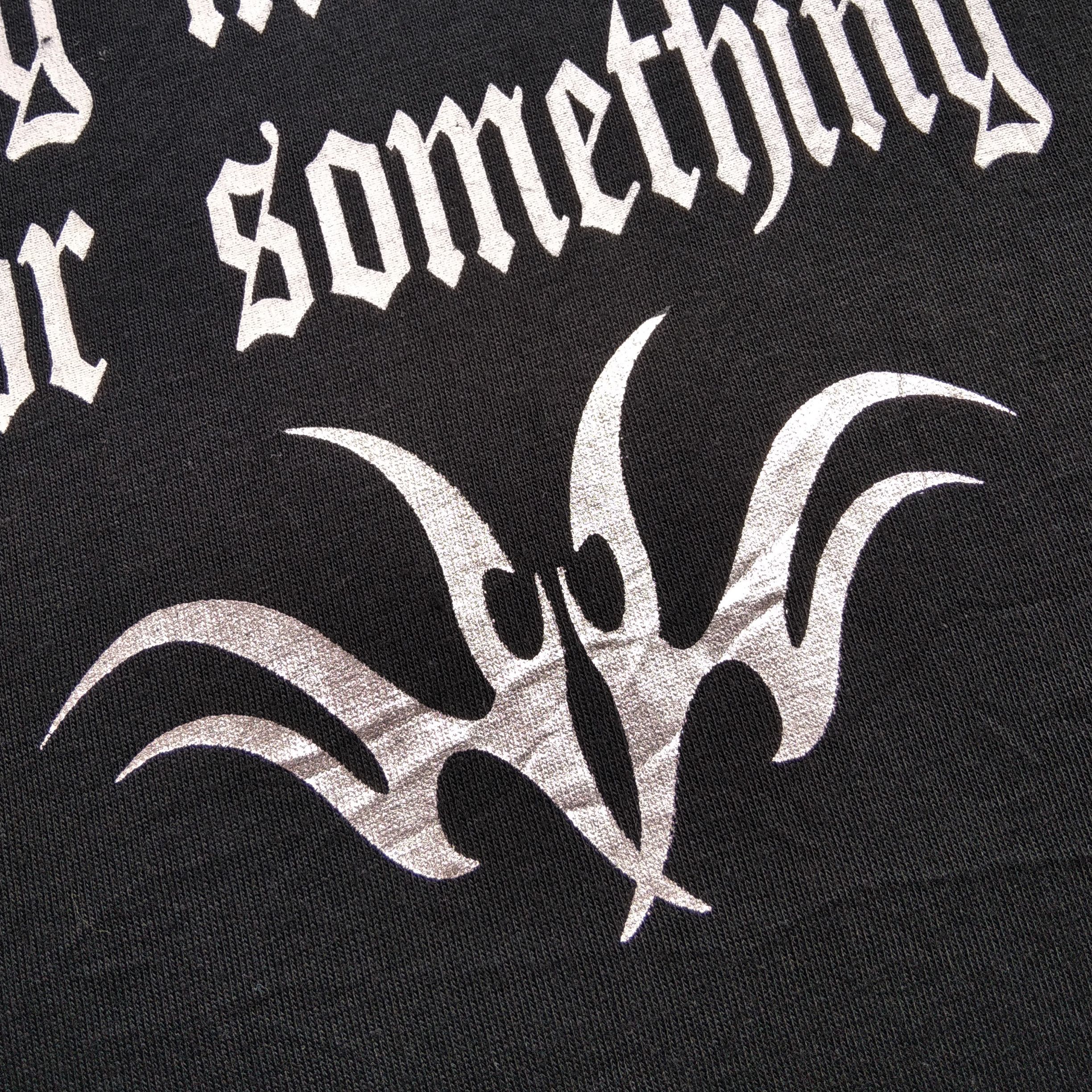 KMRii Vintage y2k Vkei SLASH NUMBER Cross Gold Poem Japanese Brand Size US M / EU 48-50 / 2 - 6 Thumbnail