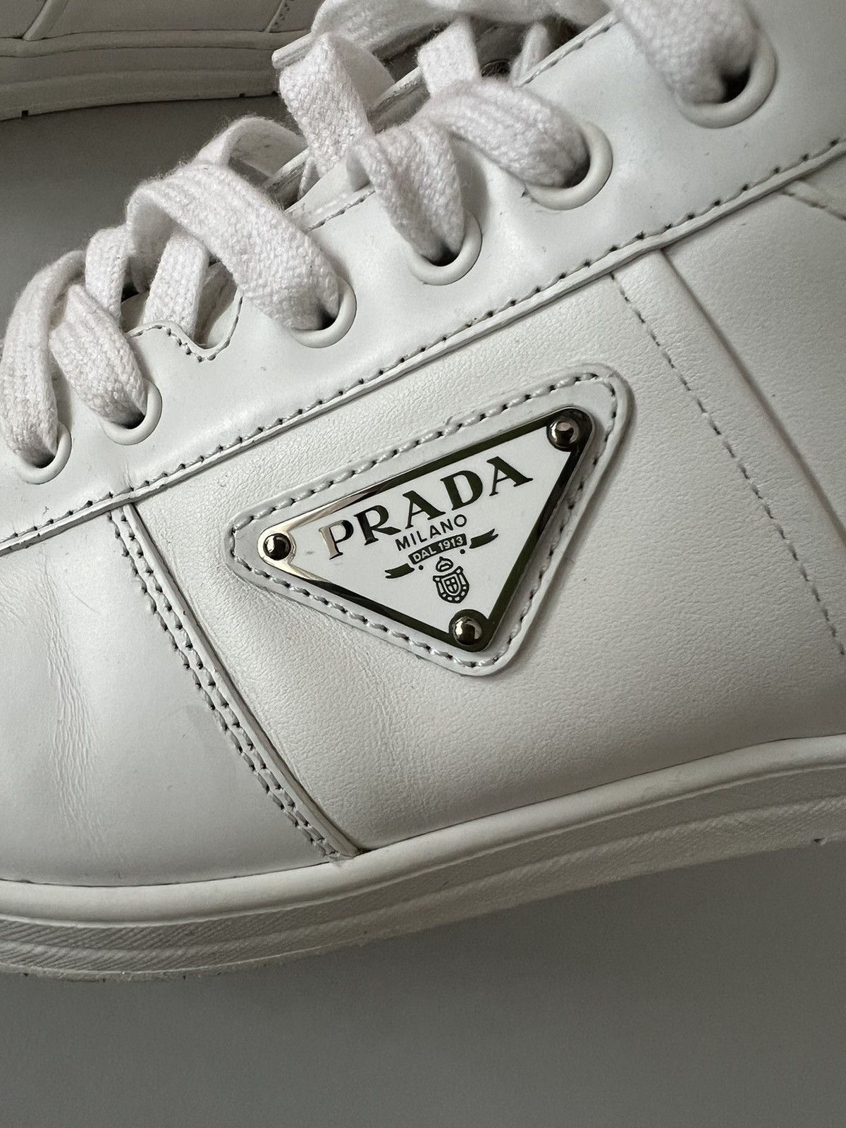 Prada Prada Downtown Leather Sneakers Size US 10 / EU 43 - 11 Thumbnail