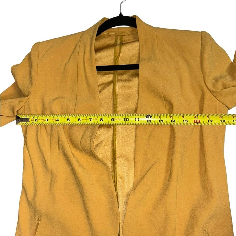 REVOLVE Babaton l Power Hip Mustard Open Front Blazer Size 4 Size S / US 4 / IT 40 - 6 Thumbnail
