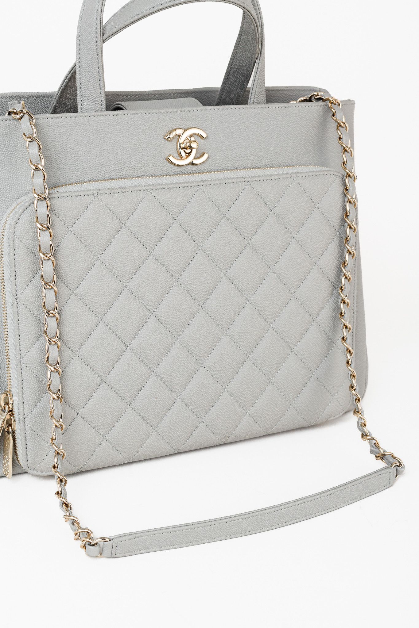 Chanel Chanel Business Affinity Large Caviar Leather Quilted Tote Size ONE SIZE - 7 Thumbnail