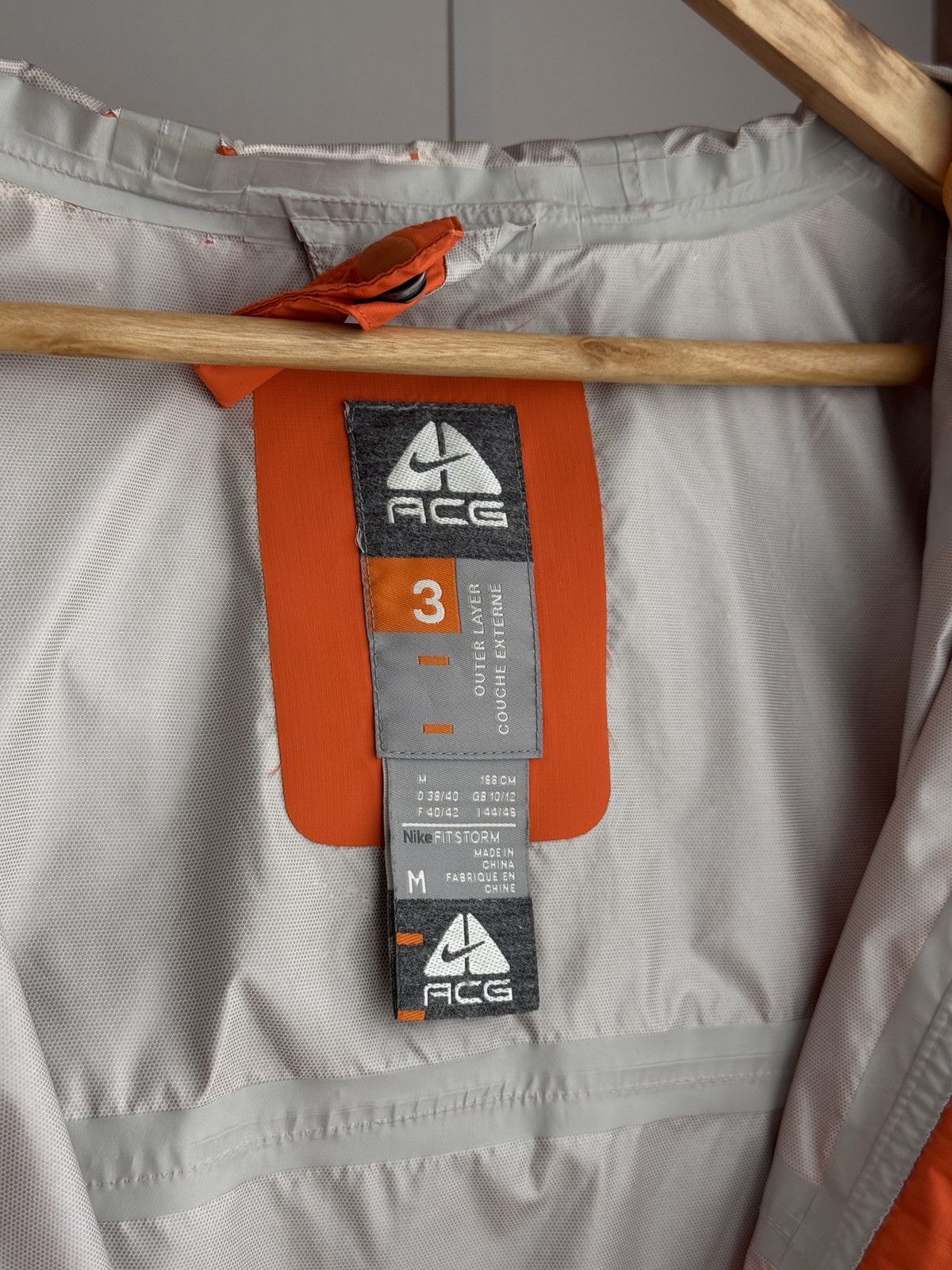 Nike × Nike ACG × Vintage Vintage Nike ACG Layer 3 Waterproof Orange W' Jacket Size M / US 6-8 / IT 42-44 - 7 Thumbnail