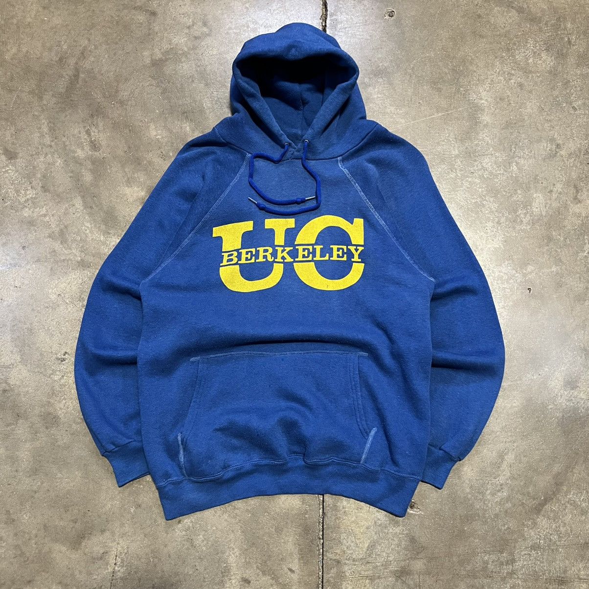 Vintage Vintage 80s UC Berkeley Hoodie Sweatshirt College Raglan USA Size US S / EU 44-46 / 1 - 1 Thumbnail