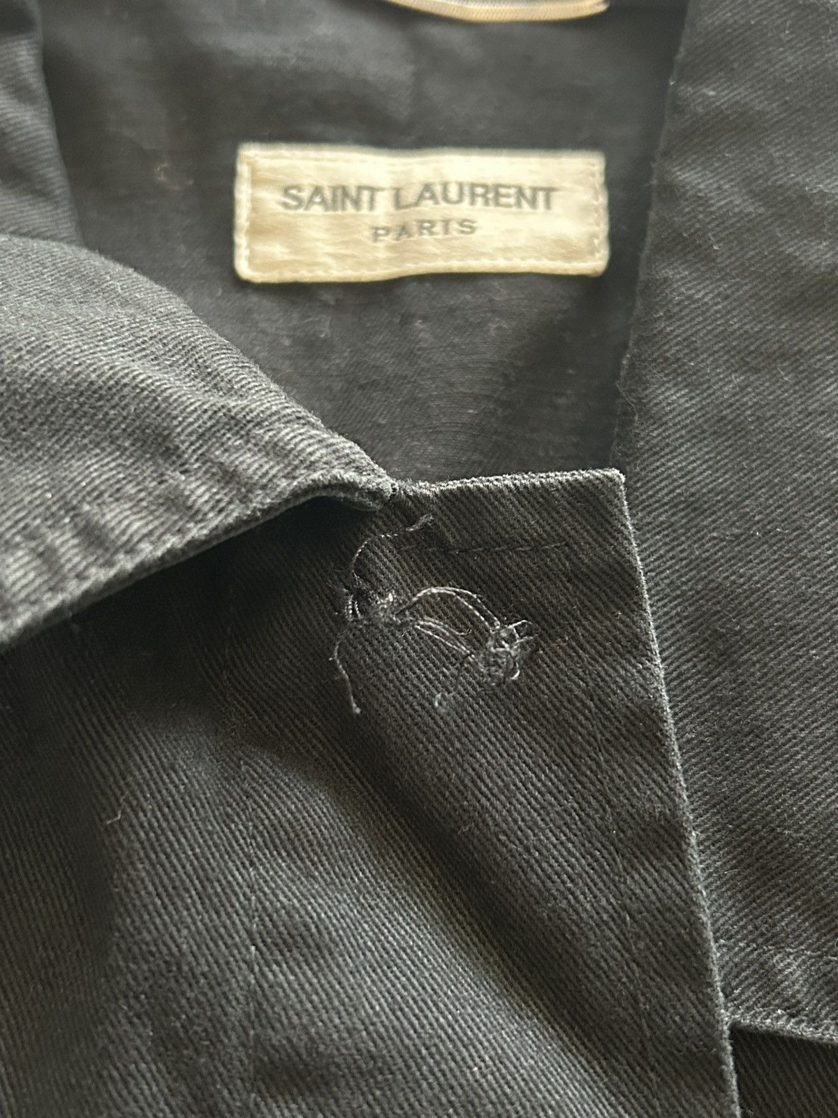 Saint Laurent Paris SS15 "Psych Rock" Black Utility Jacket Hedi Size US M / EU 48-50 / 2 - 10 Thumbnail