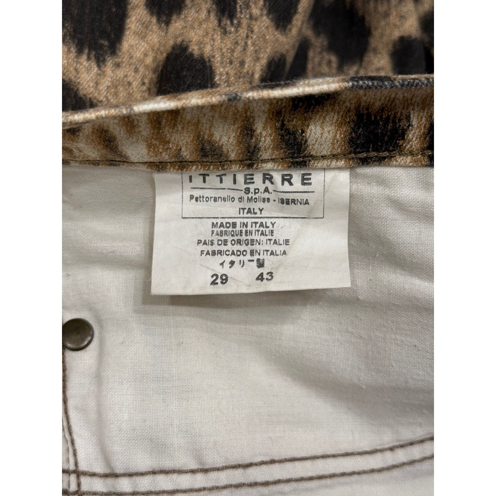 Roberto Cavalli 2000S Cavalli leopard print pants Size 29" - 10 Thumbnail
