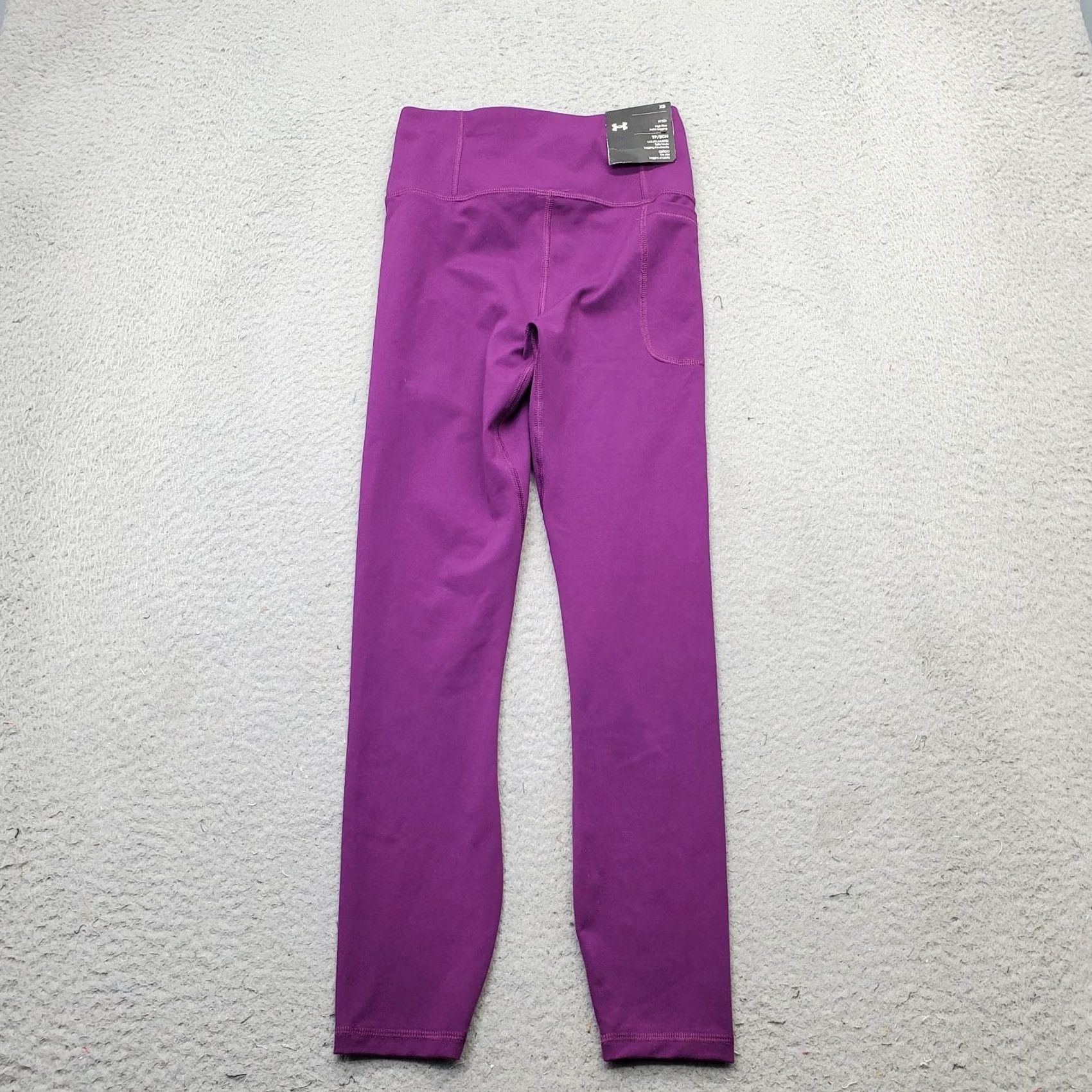 Under Armour Under Armour Womens Fitted Motion Ankle Leggings Purple XS High-Waisted Stretch Size 26" / US 2 / IT 38 - 2 Thumbnail