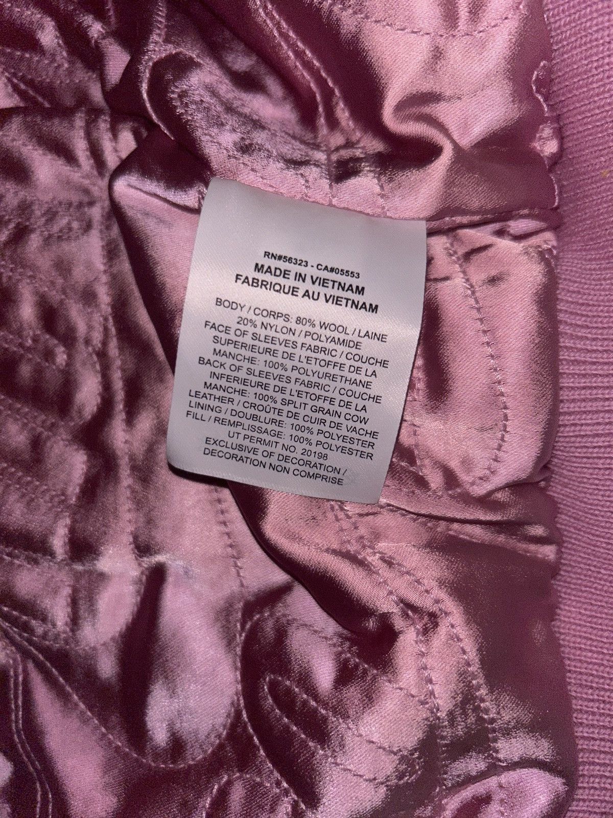 Nigo × Nike NIGO X NIKE COLLAB VARSITY JACKET PINK Size US XL / EU 56 / 4 - 5 Thumbnail