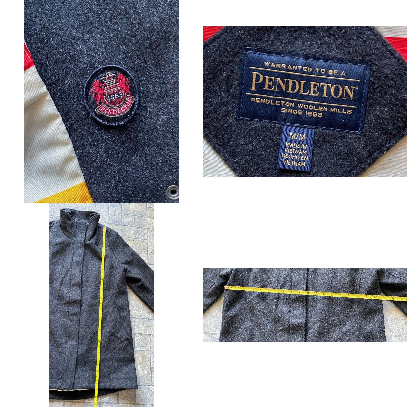 Pendleton Pendleton Jacket Coat Women M Gray Lined Wool M Regular Striped Size M / US 6-8 / IT 42-44 - 8 Thumbnail