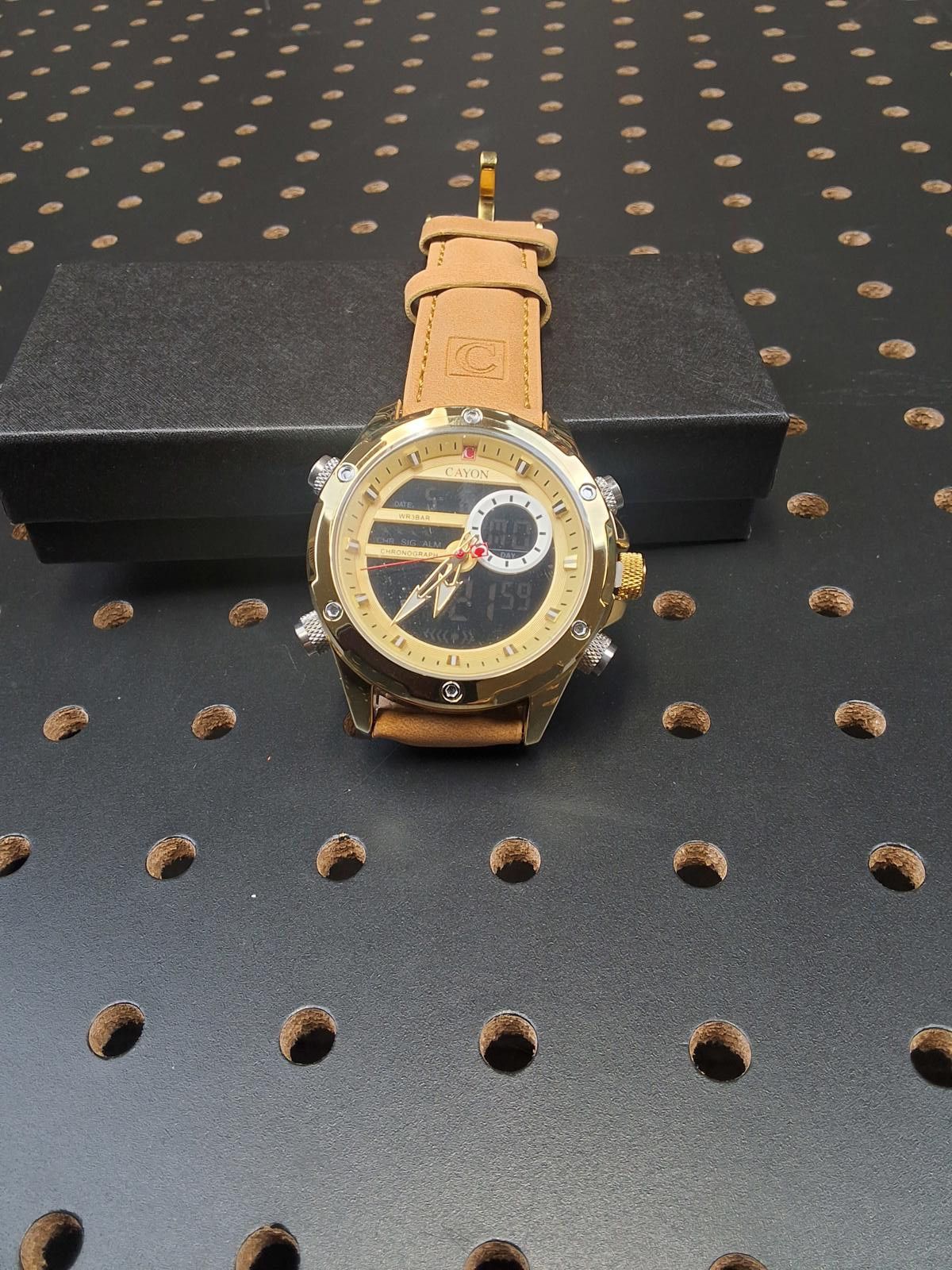 Canon Stylish Cayon Men's Watch with Tan Leather Strap Size ONE SIZE - 2 Thumbnail