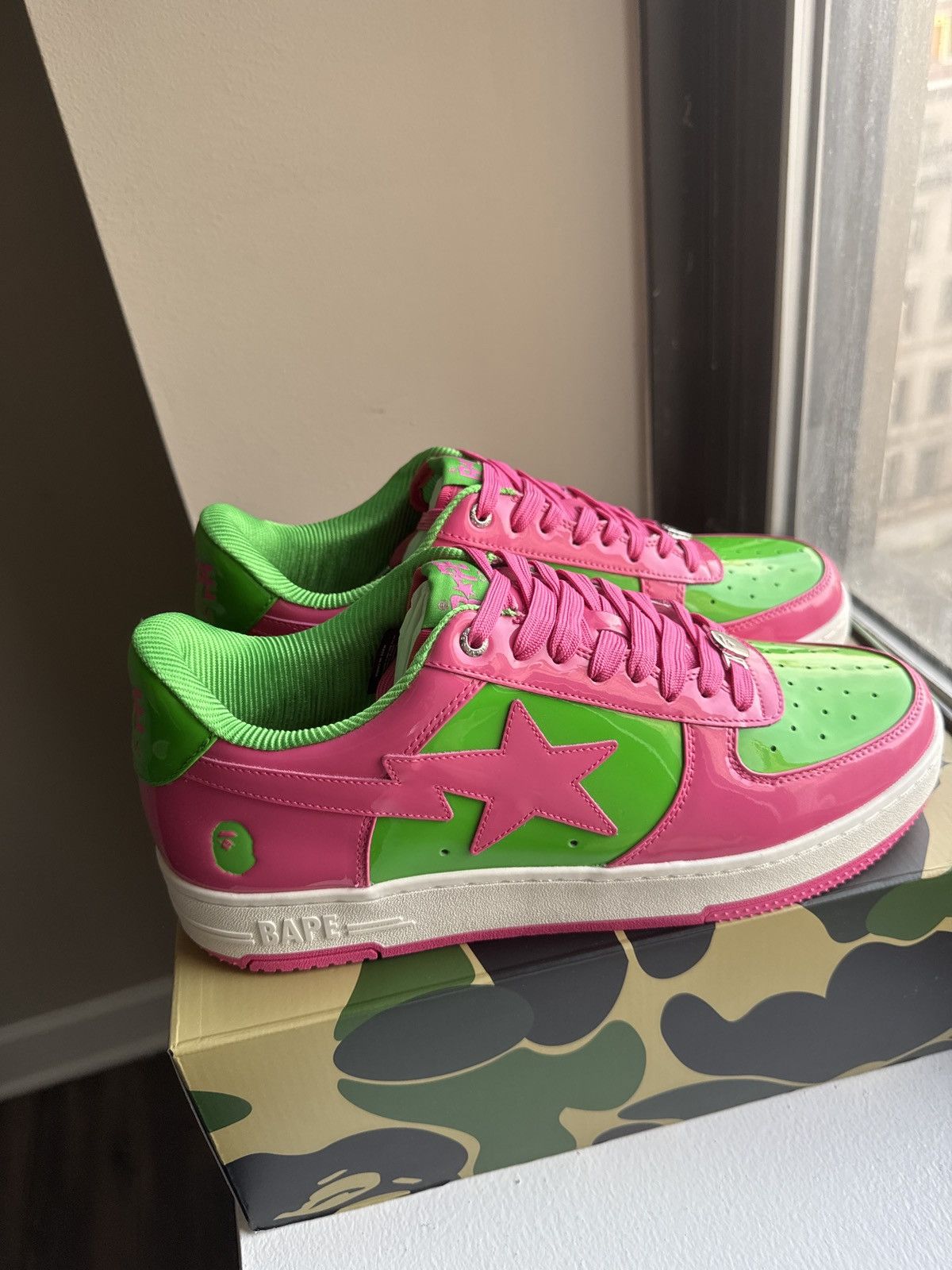 Bape Bapesta #1 M1 “Pink” Size US 13 / EU 46 - 3 Thumbnail