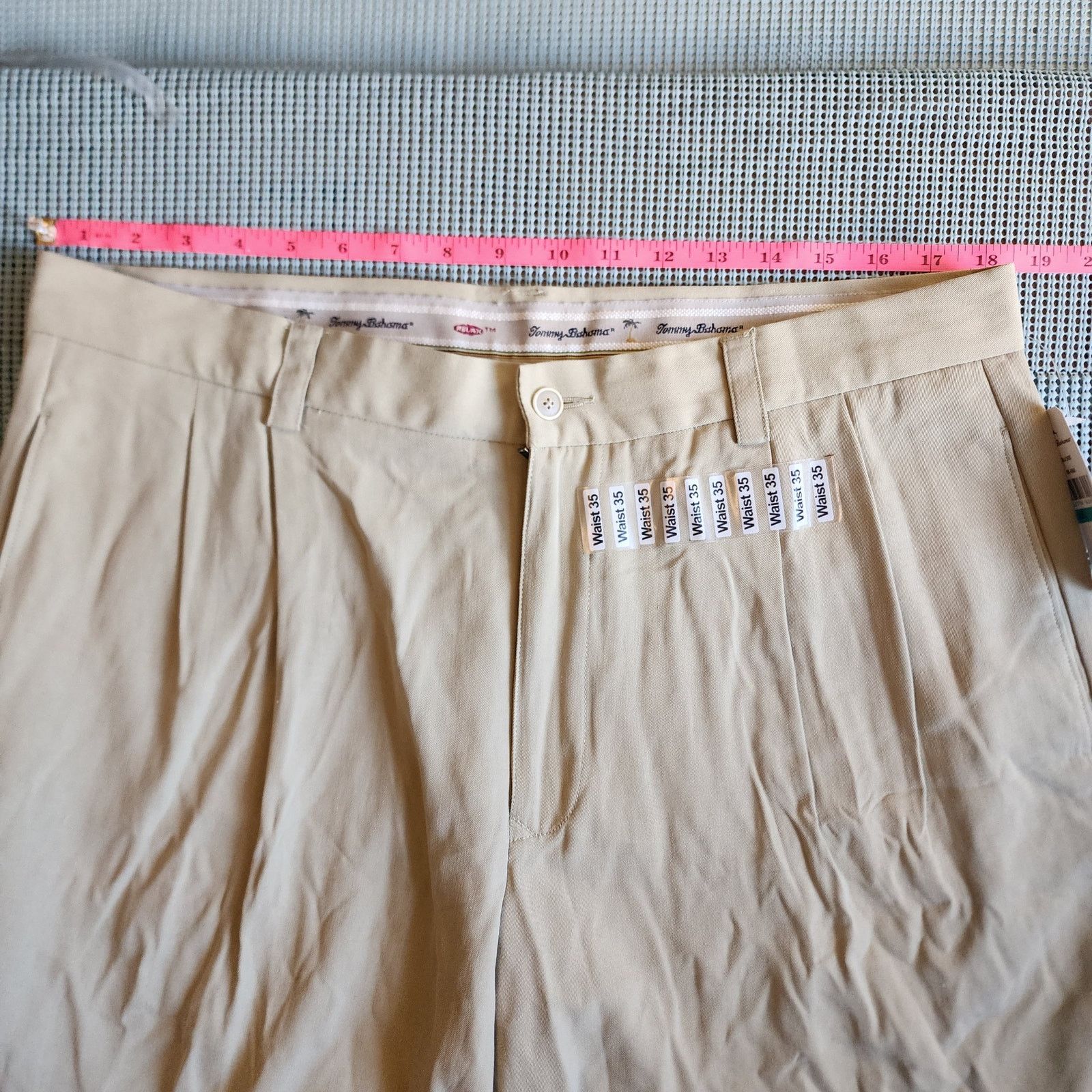 Tommy Bahama NWT Tommy Bahama Silk Khaki Shorts Size 35, Size US 35 - 5 Thumbnail