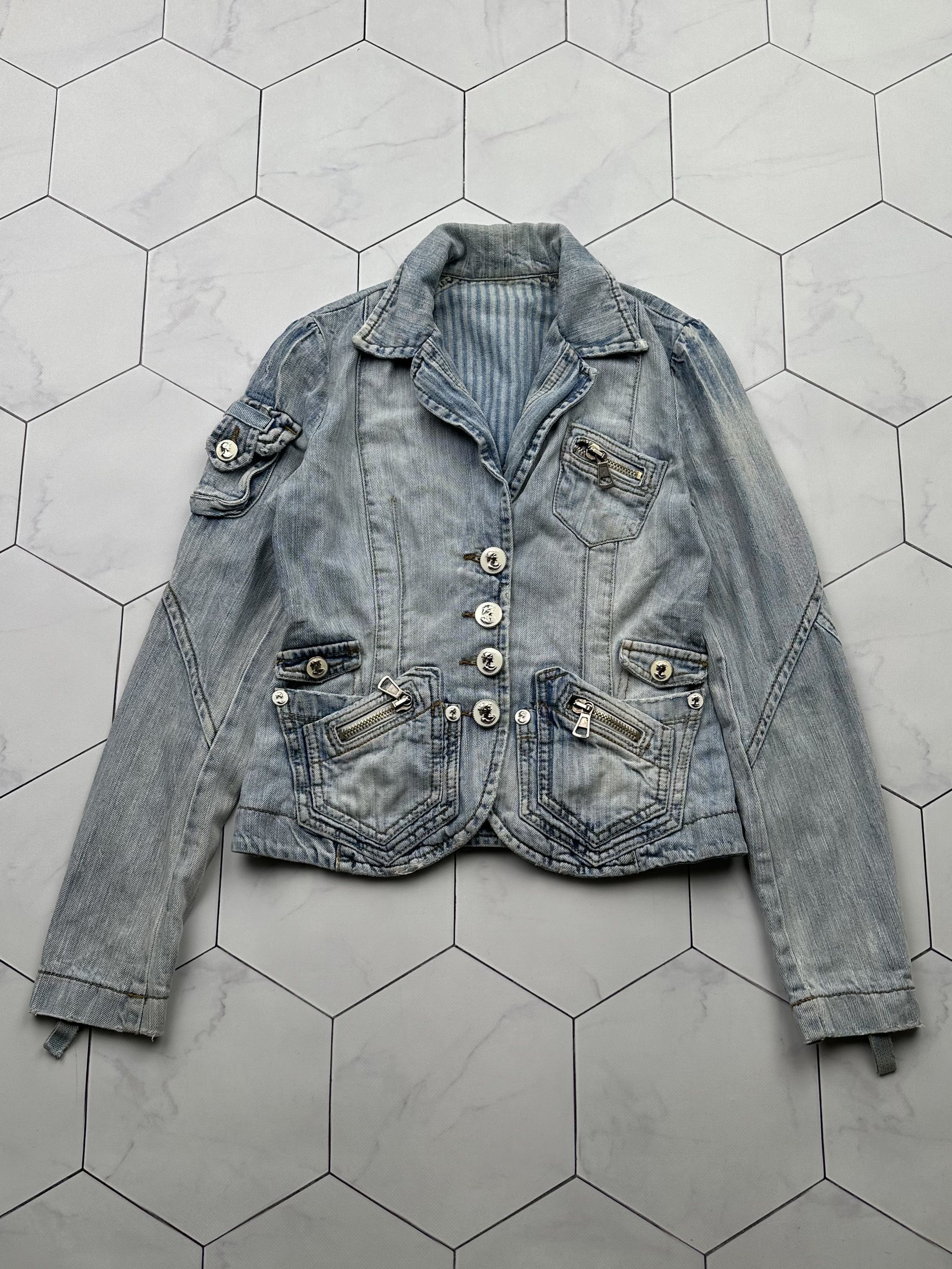 Japanese Brand Vintage Denim Jacket (B371)E2 Size S / US 4 / IT 40 - 1 Thumbnail