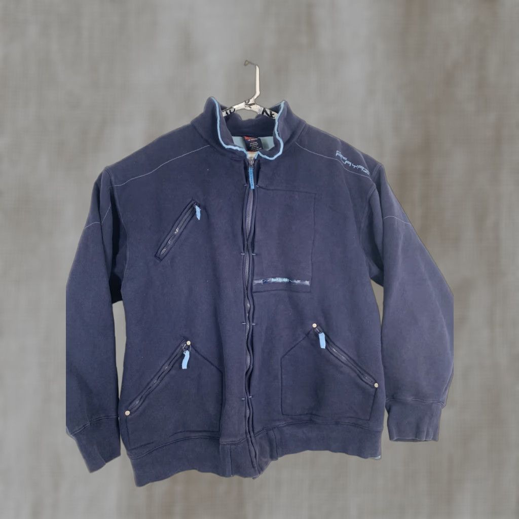 Vintage VINTAGE 90s Pure Playaz Mens 2XL Full Zip Bomber Jacket Blue Men’s Jacket Blue 90s Theme Size US XXL / EU 58 / 5 - 1 Thumbnail