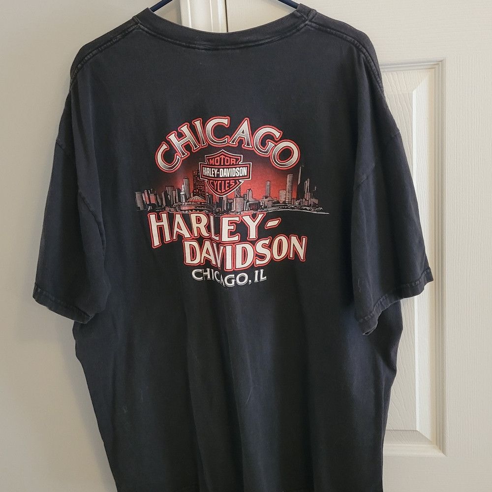 Harley Davidson Harley-Davidson Black Graphic T-Shirt Size US XXL / EU 58 / 5 - 1 Thumbnail