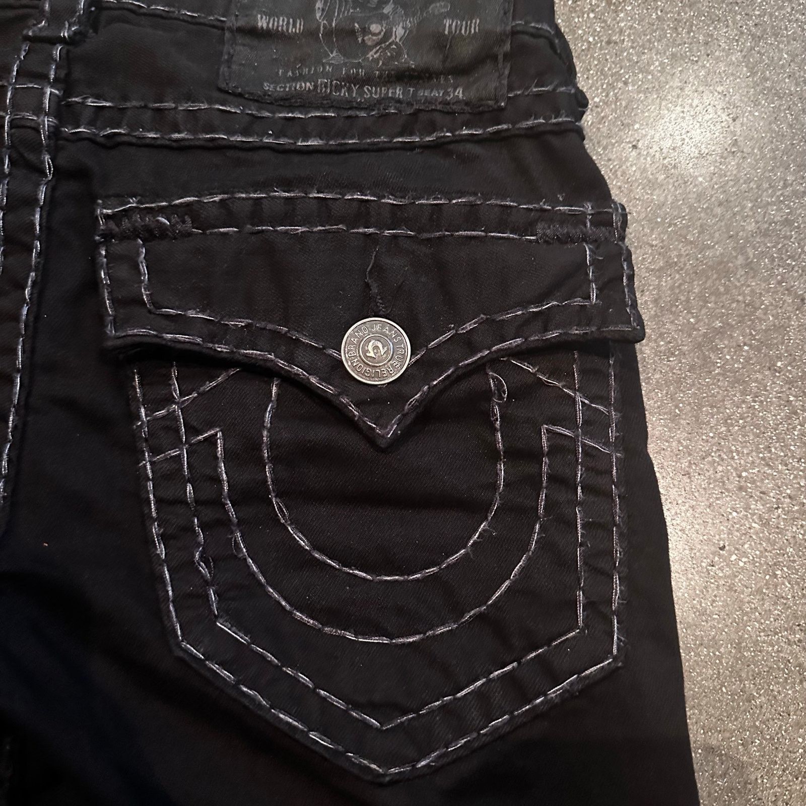 True Religion True Religion super t stitching ricky straight fit jeans Size US 29 - 4 Thumbnail