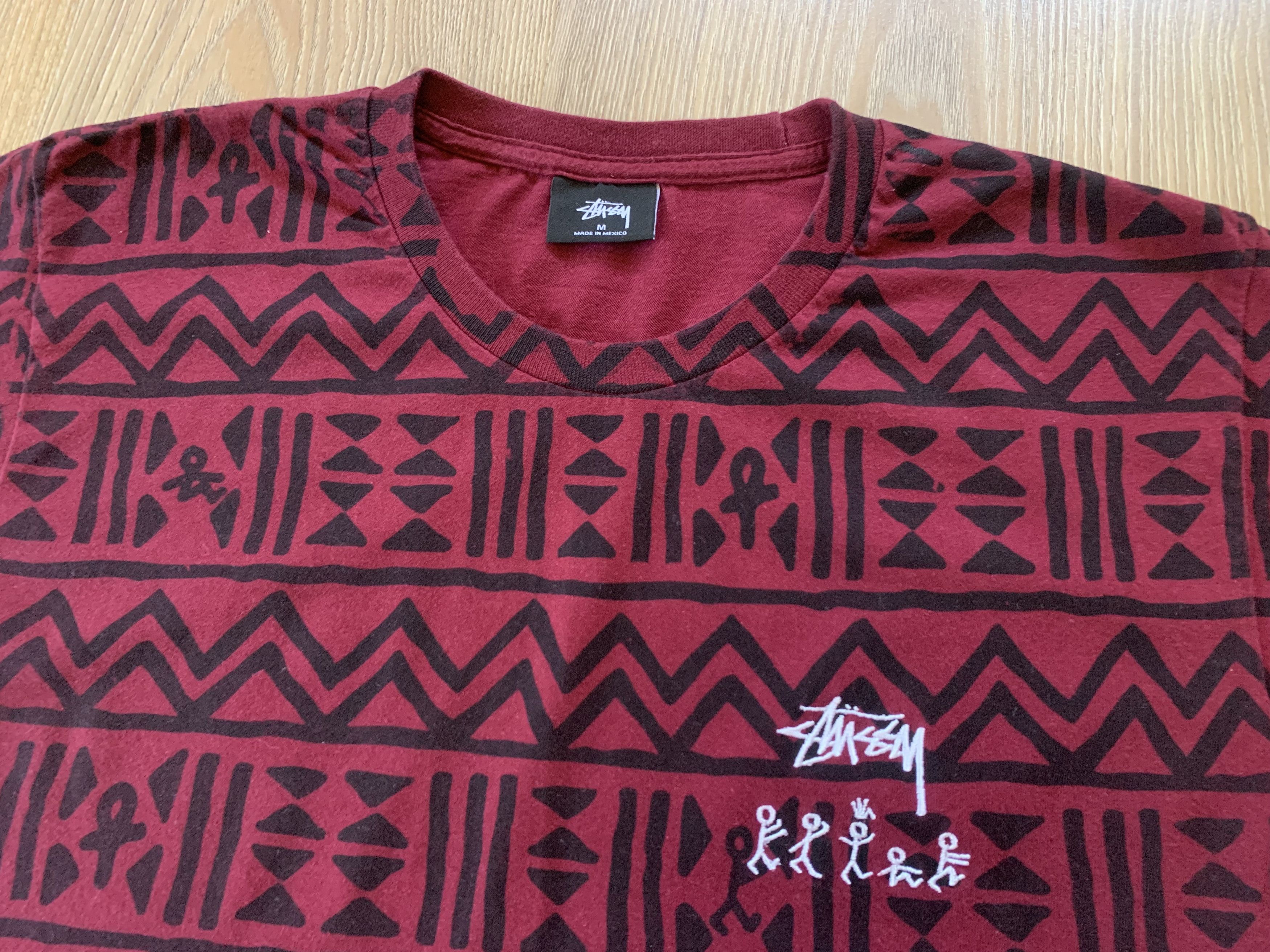 Stussy Rare Stussy x A Tribe Called Quest Tribal AOP Red T Shirt Size US M / EU 48-50 / 2 - 4 Thumbnail