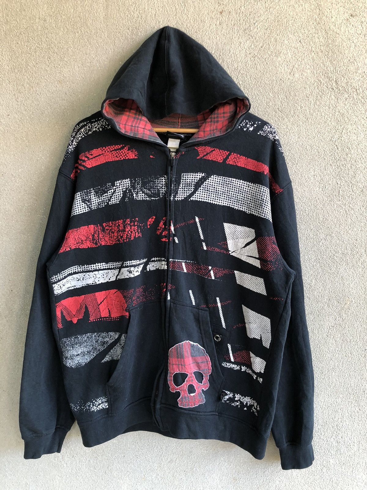 image of Vintage Hybrid Tees Hoodie in Black, Men's (Size Large)