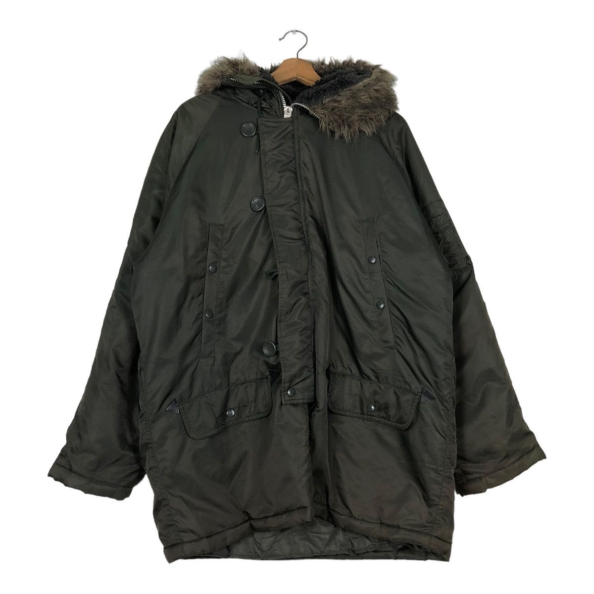 Japanese Brand 🔥VINTAGE PARKA PARACHUTE JACKET MILITARY NICX SIXX MINK FUR Size US L / EU 52-54 / 3 - 1 Thumbnail