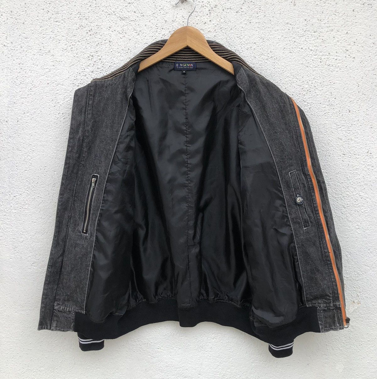 Vintage Vintage BON GIOVANE Denim Zipper Bomber Jacket Size US M / EU 48-50 / 2 - 5 Thumbnail