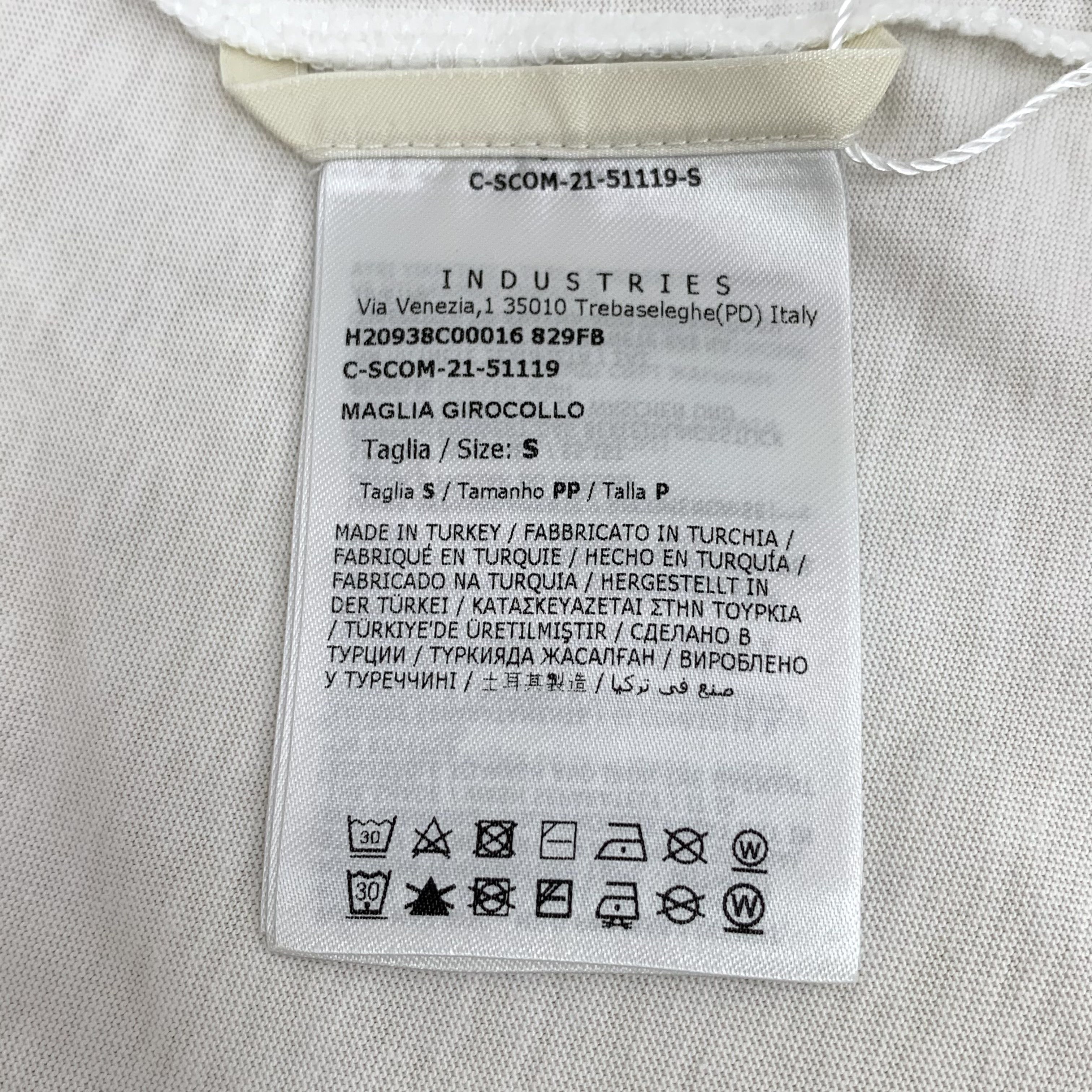 Moncler Moncler Tee – White Logo Crystal Cotton (Size S) Size S / US 4 / IT 40 - 4 Thumbnail
