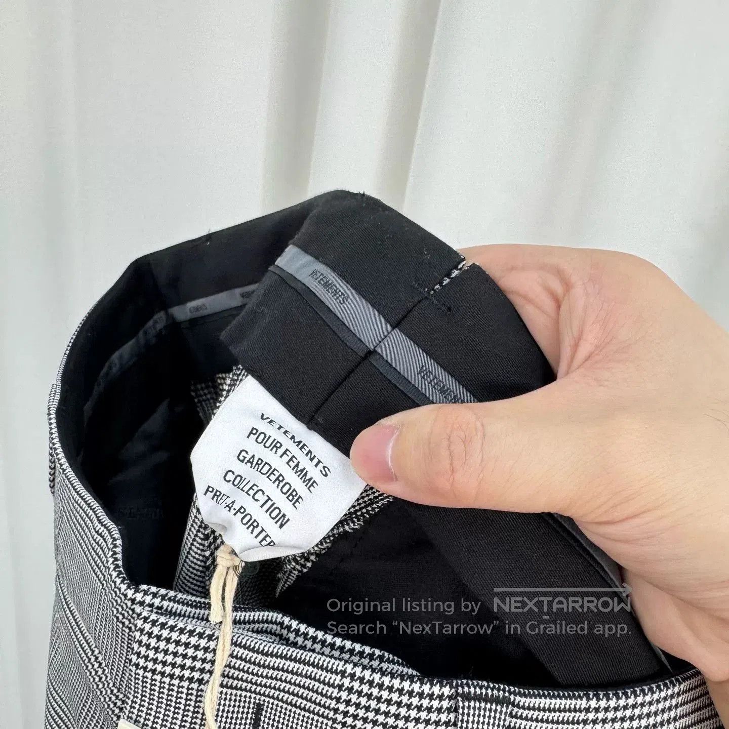 Vetements Vetements Logo Checkered Wool Casual Trousers. Size 28" / US 6 / IT 42 - 5 Thumbnail